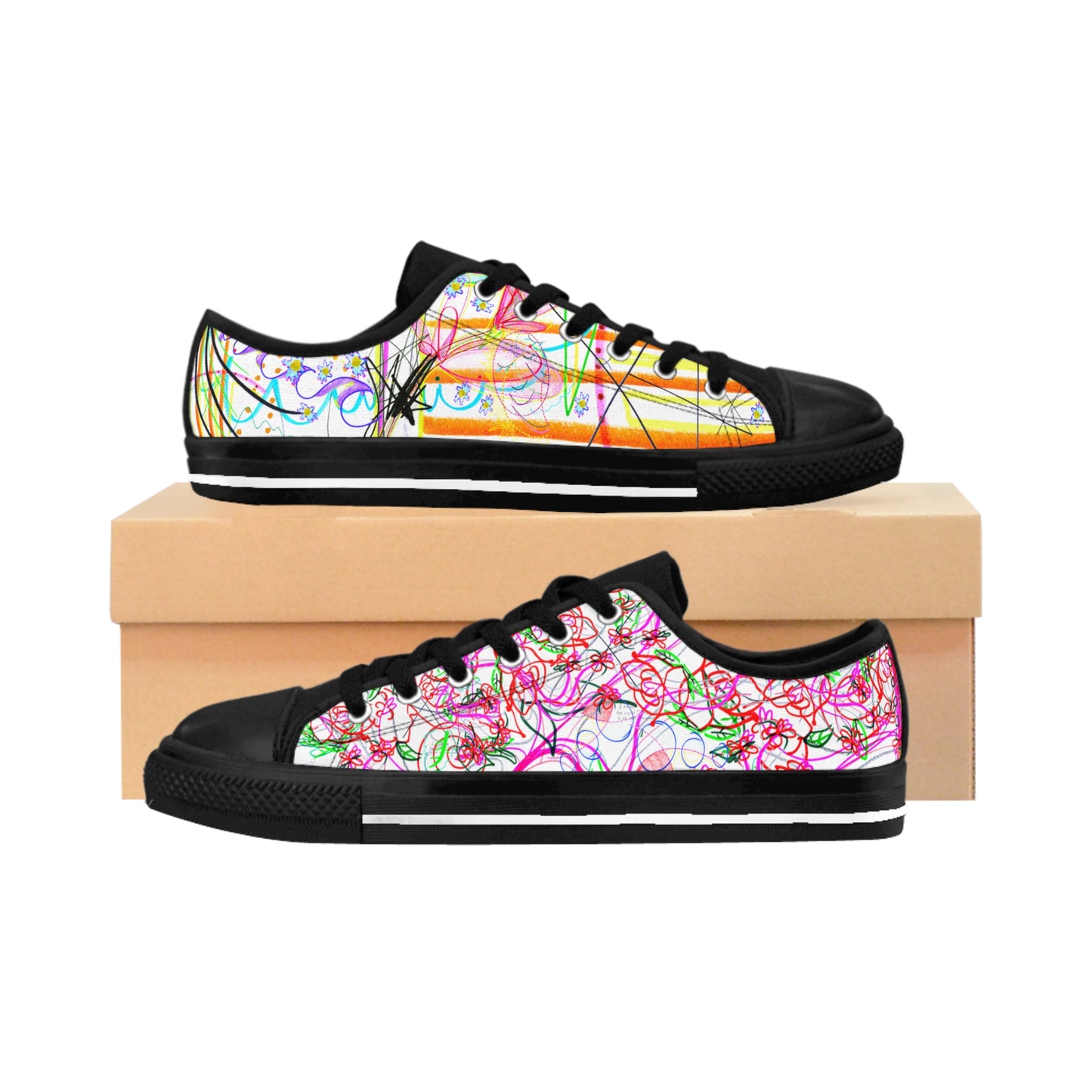 Bilocators, all expressions low-top sneakers