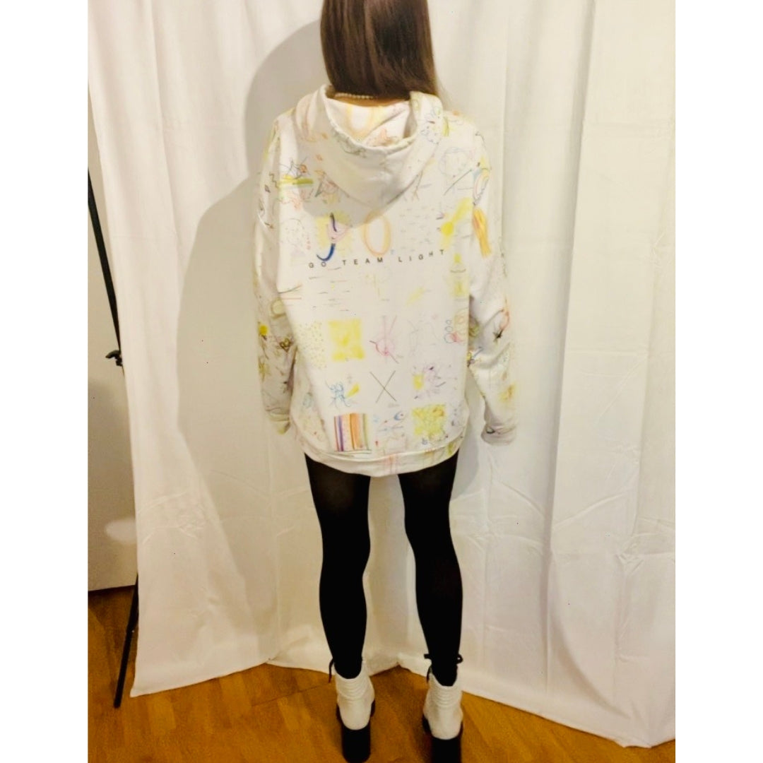 Lights On, hoodie in white