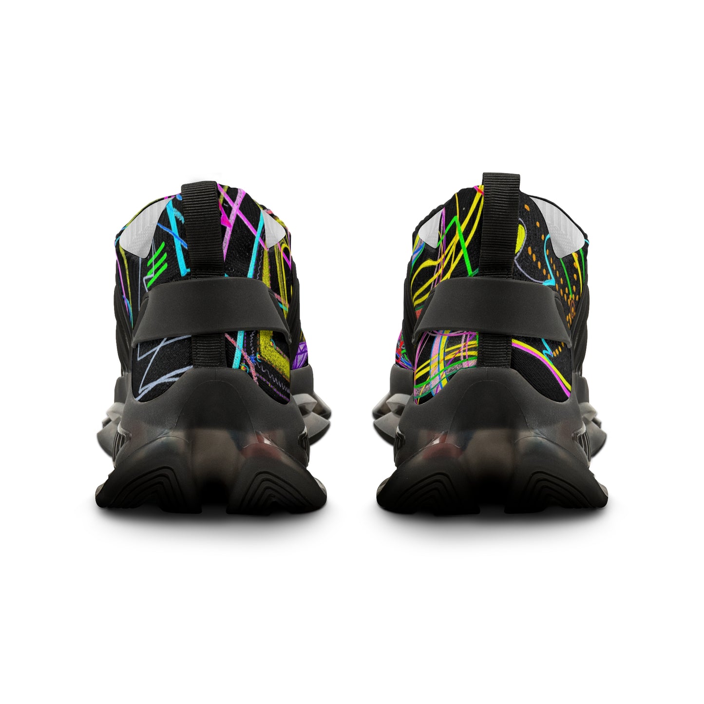 KEEP YOUR PANTS ON, masculine mesh sneakers in black (white detail option)