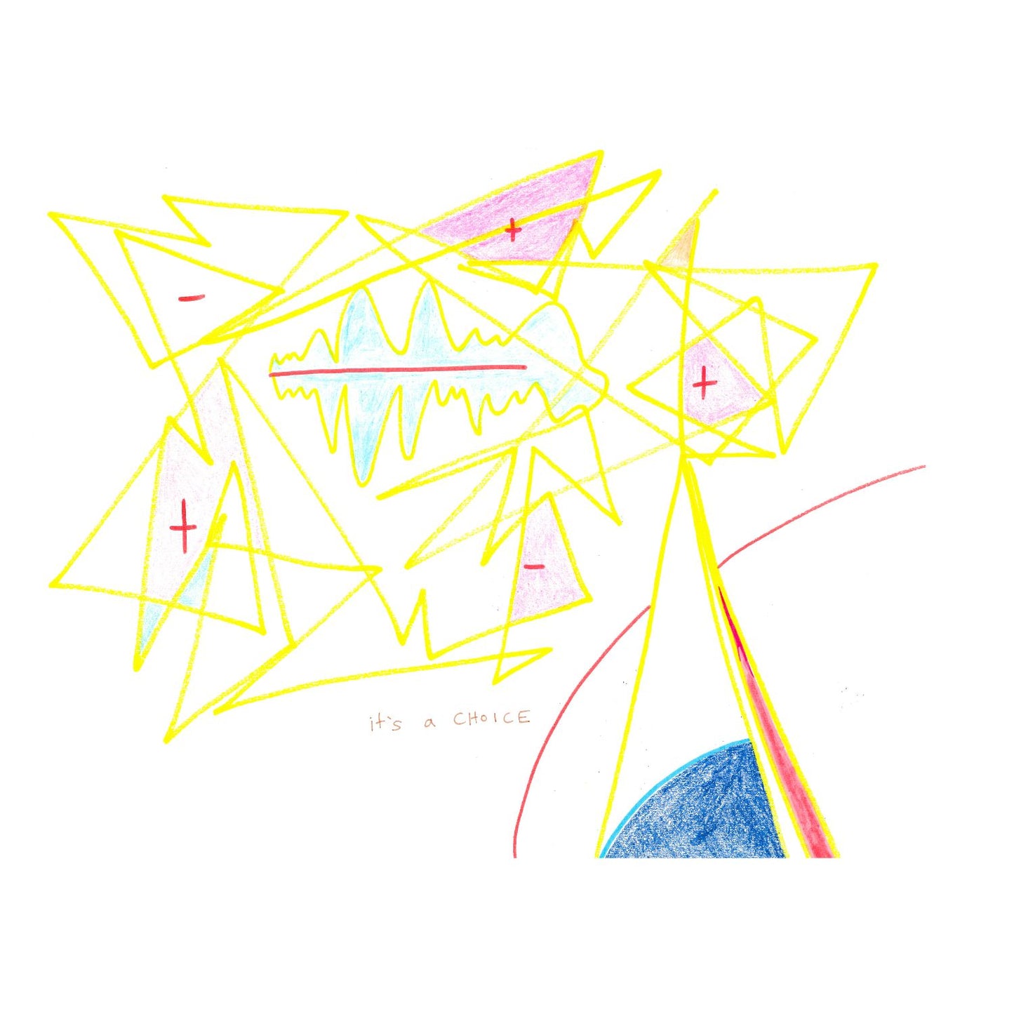 'change the channel' + 'it's a choice' mug