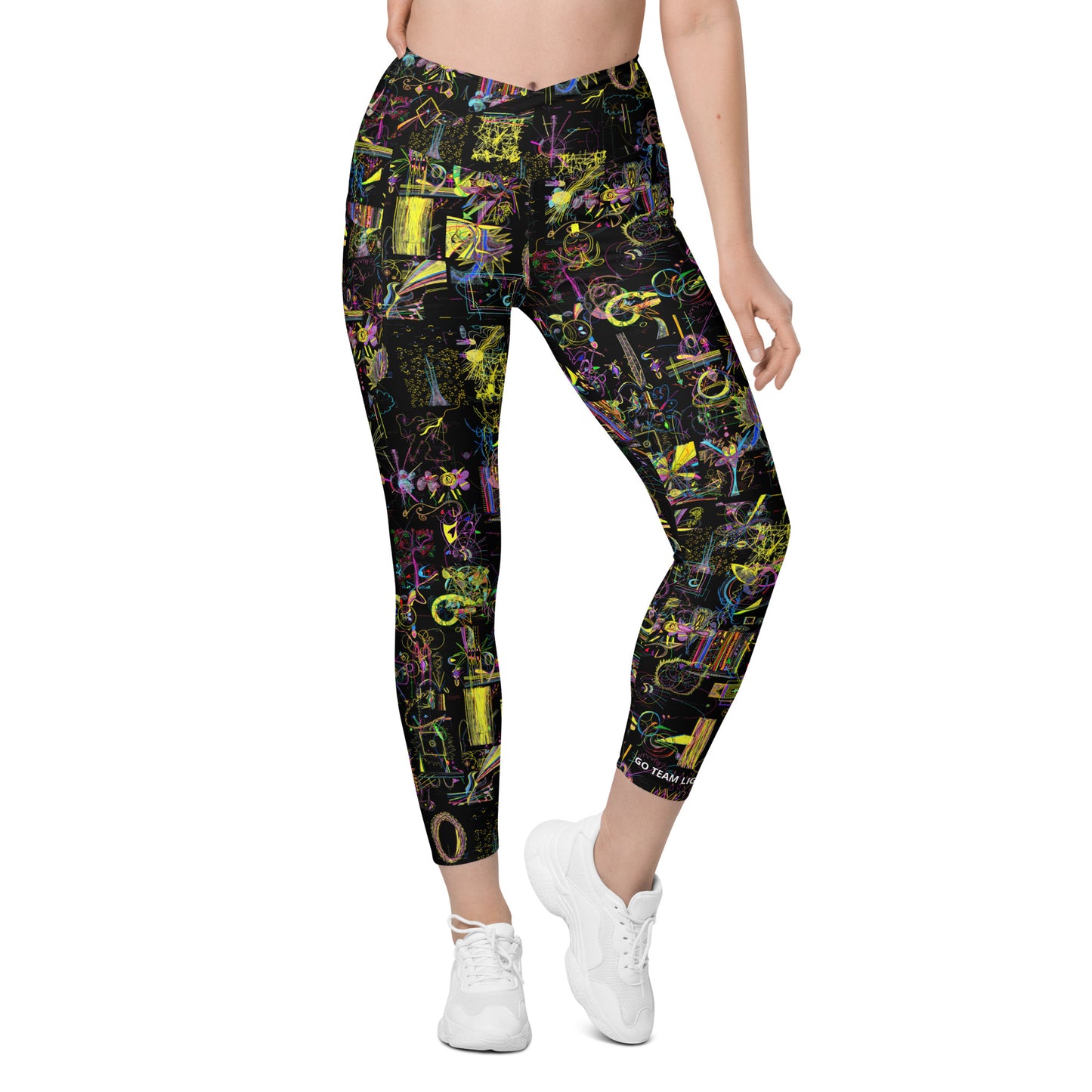 Just Feel, feminine leggings with pockets in black