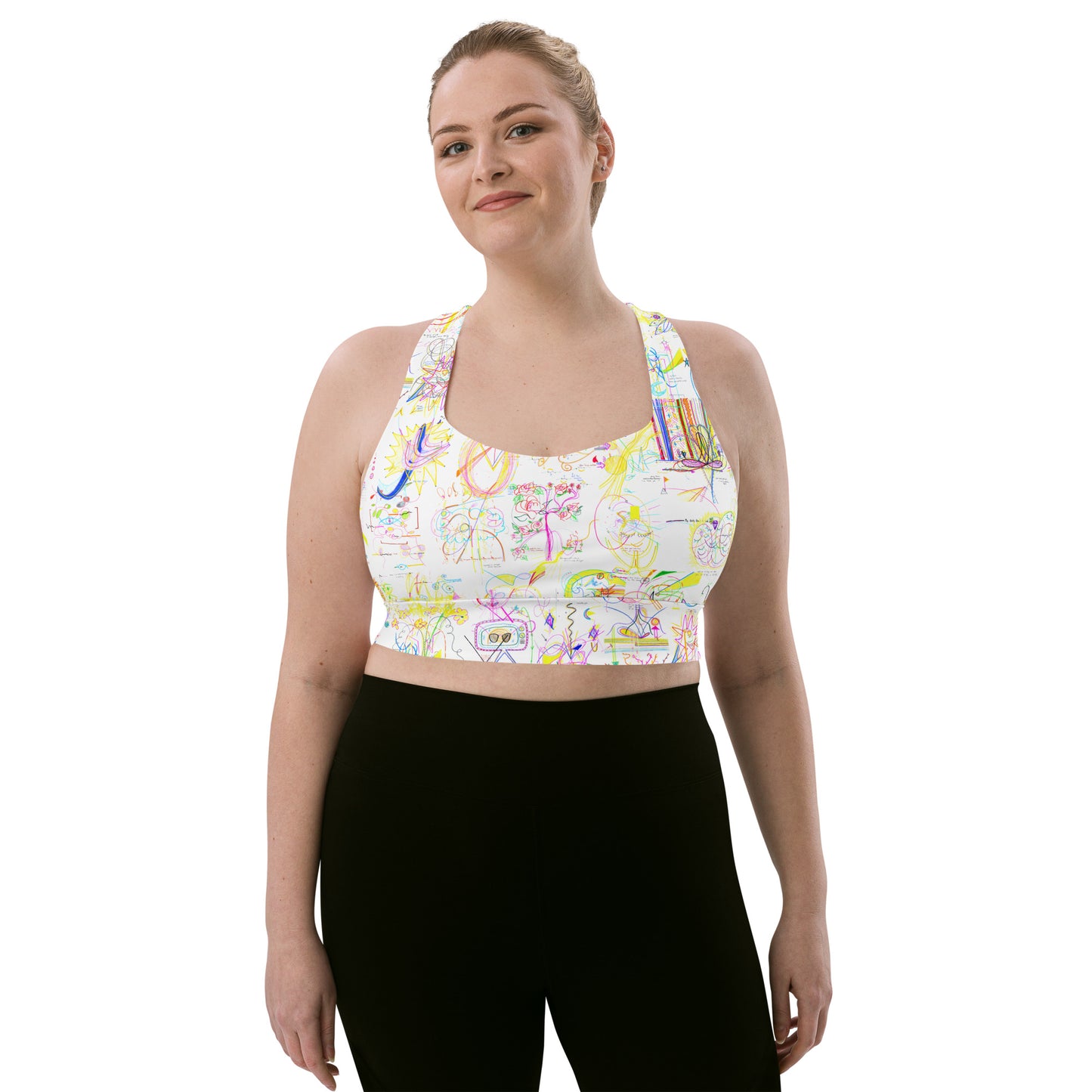 Levitate, super crop top/sports bra in white