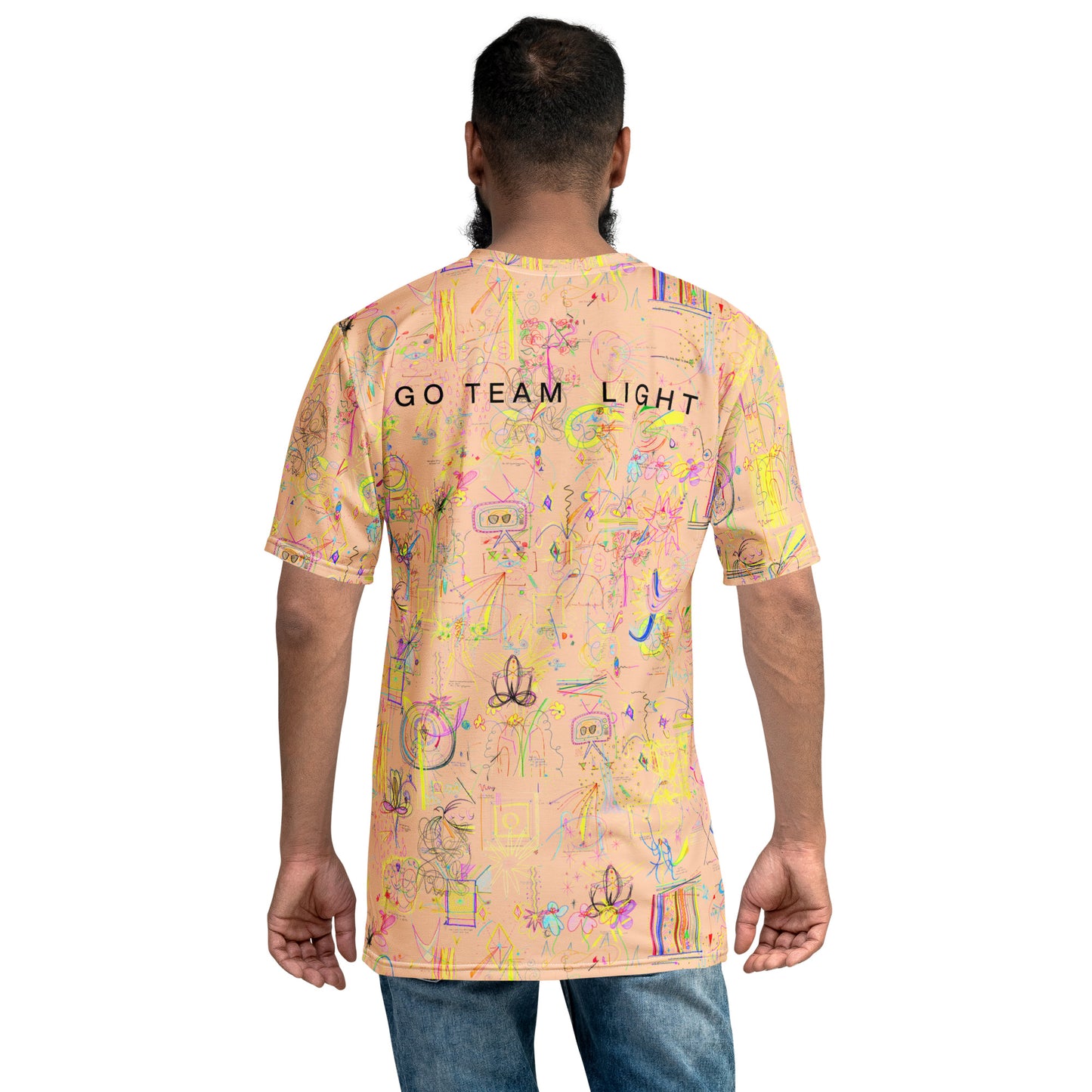 Light Speed Walker, T-shirt in peach