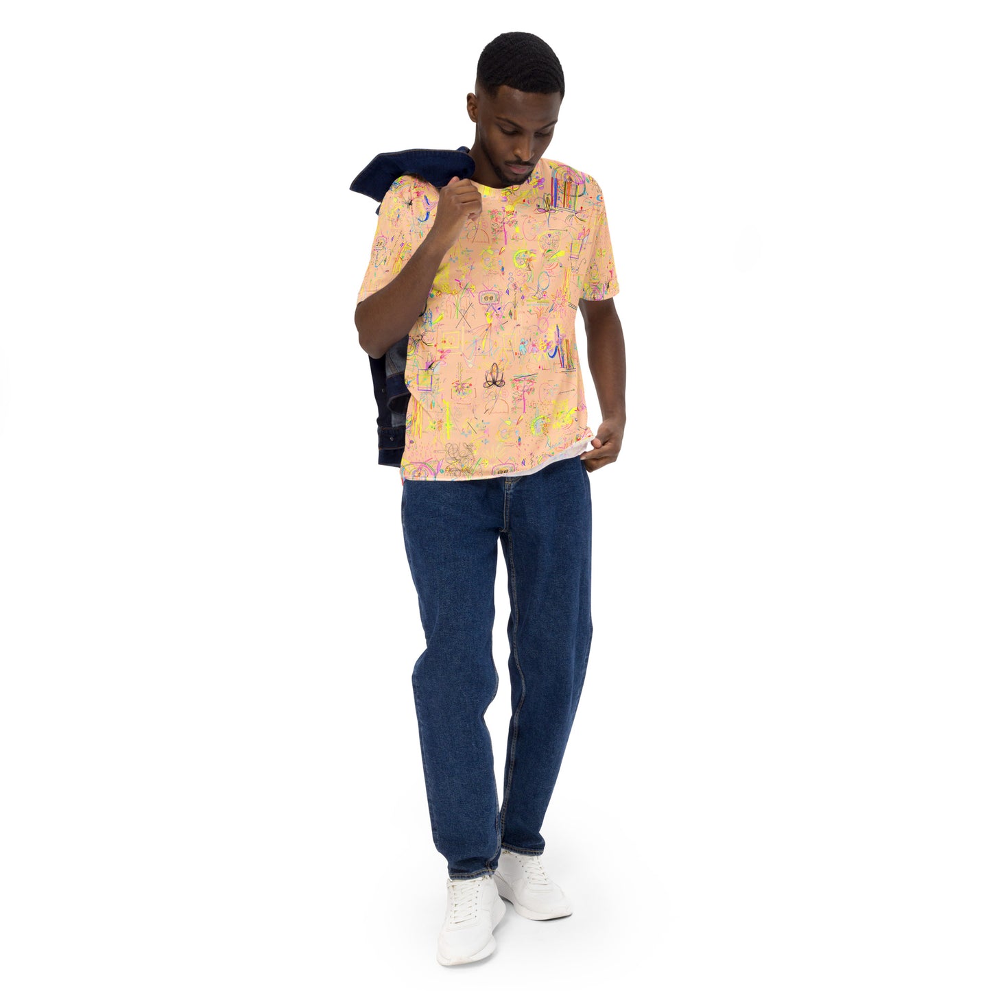Light Speed Walker, T-shirt in peach