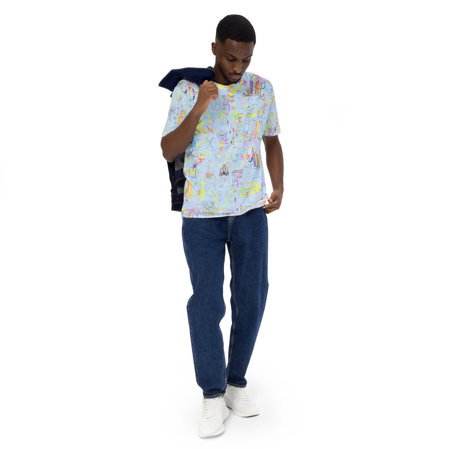 Light Speed Walker, T-shirt in light blue