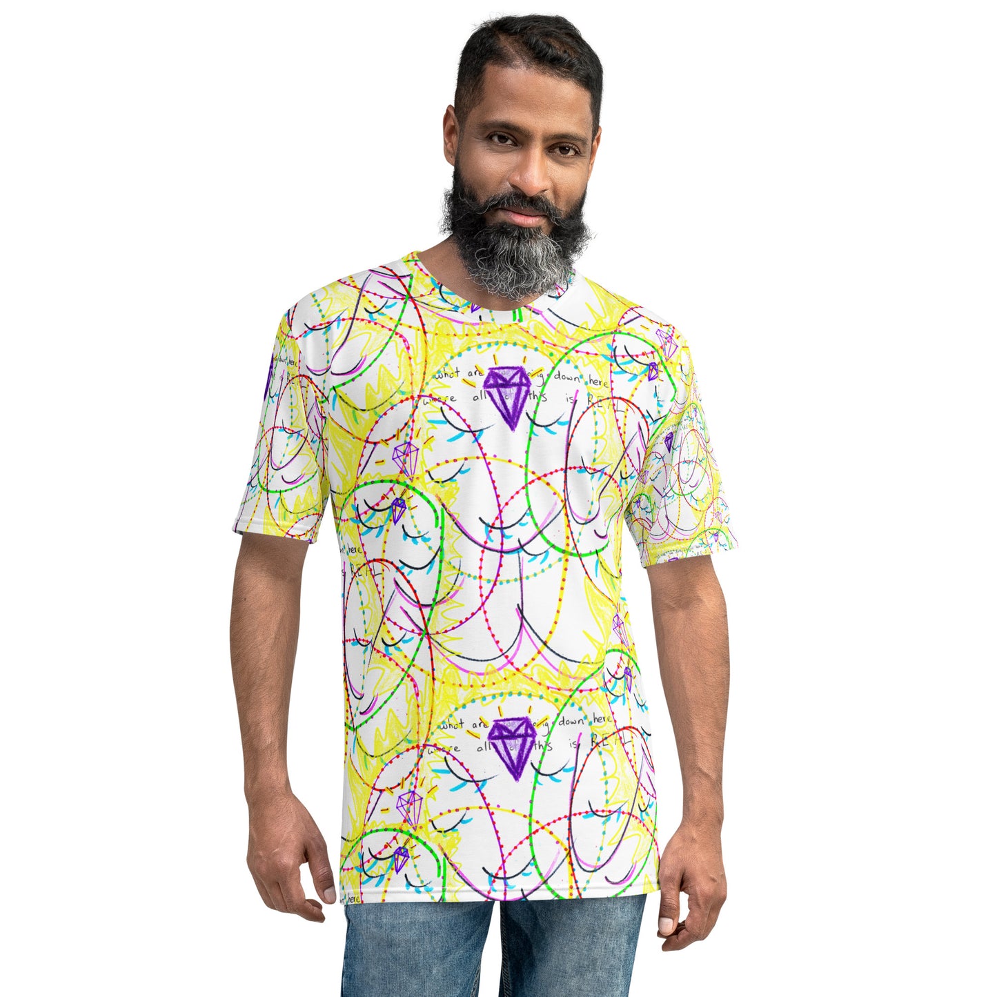 what are we doing down here, where all of this is REAL, masculine T-shirt