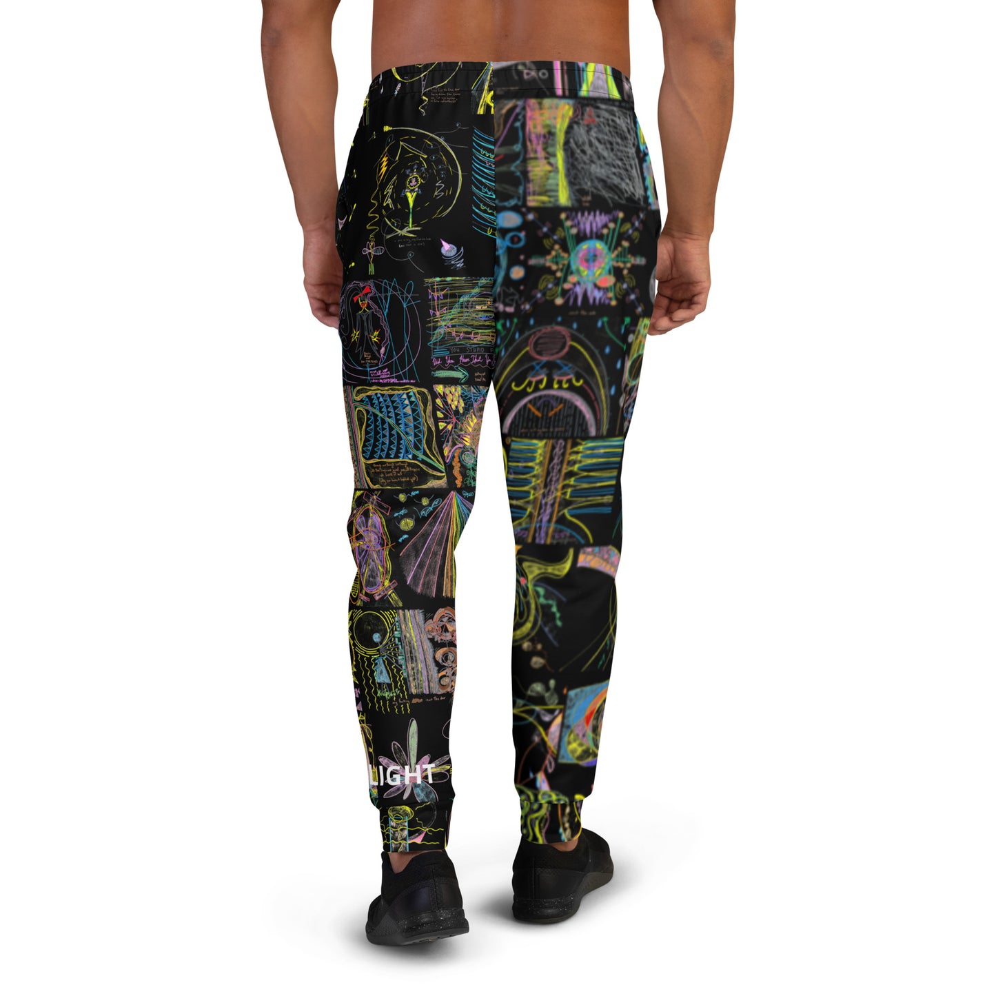 Move By Night, masculine joggers in black