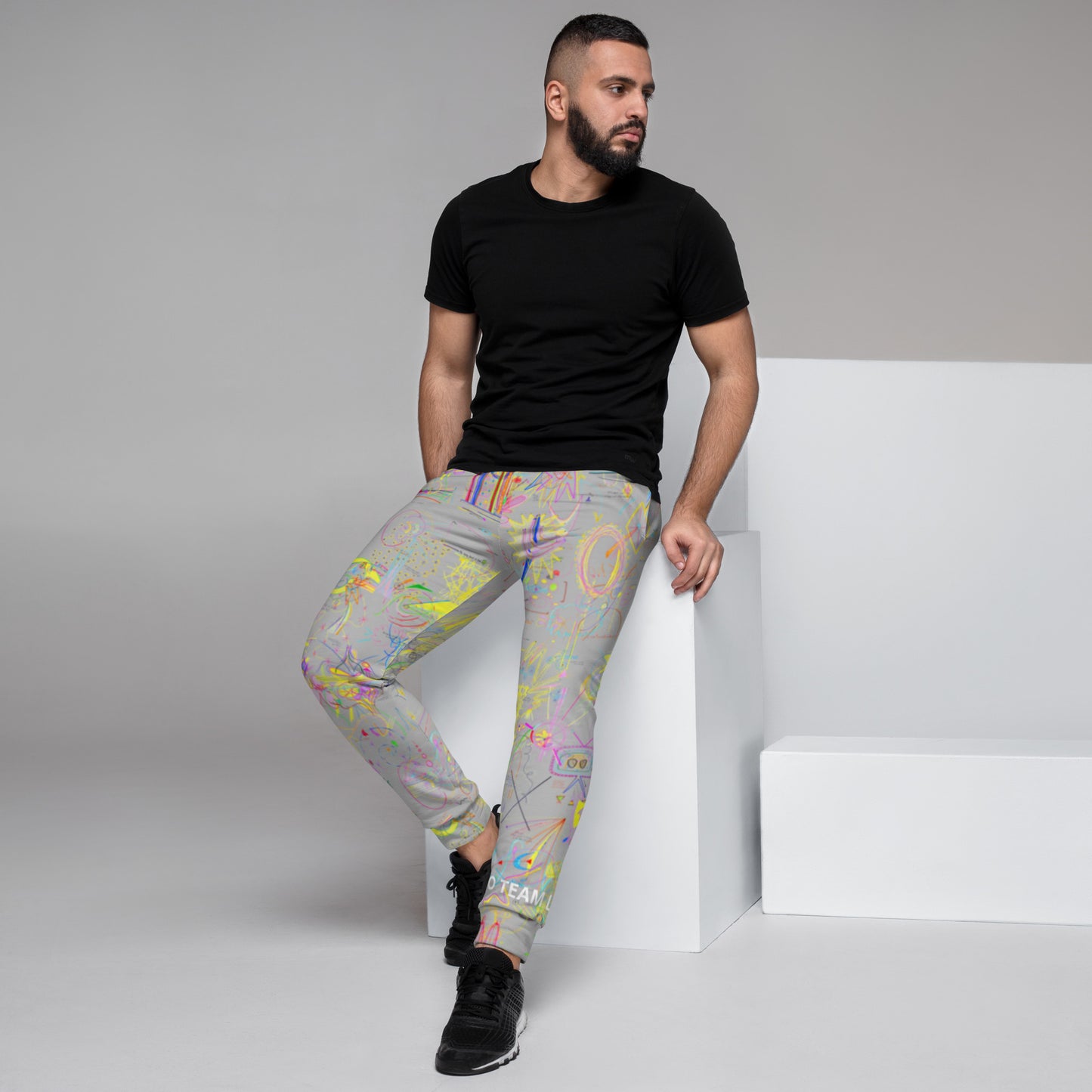 CozyUni, masculine joggers in silver