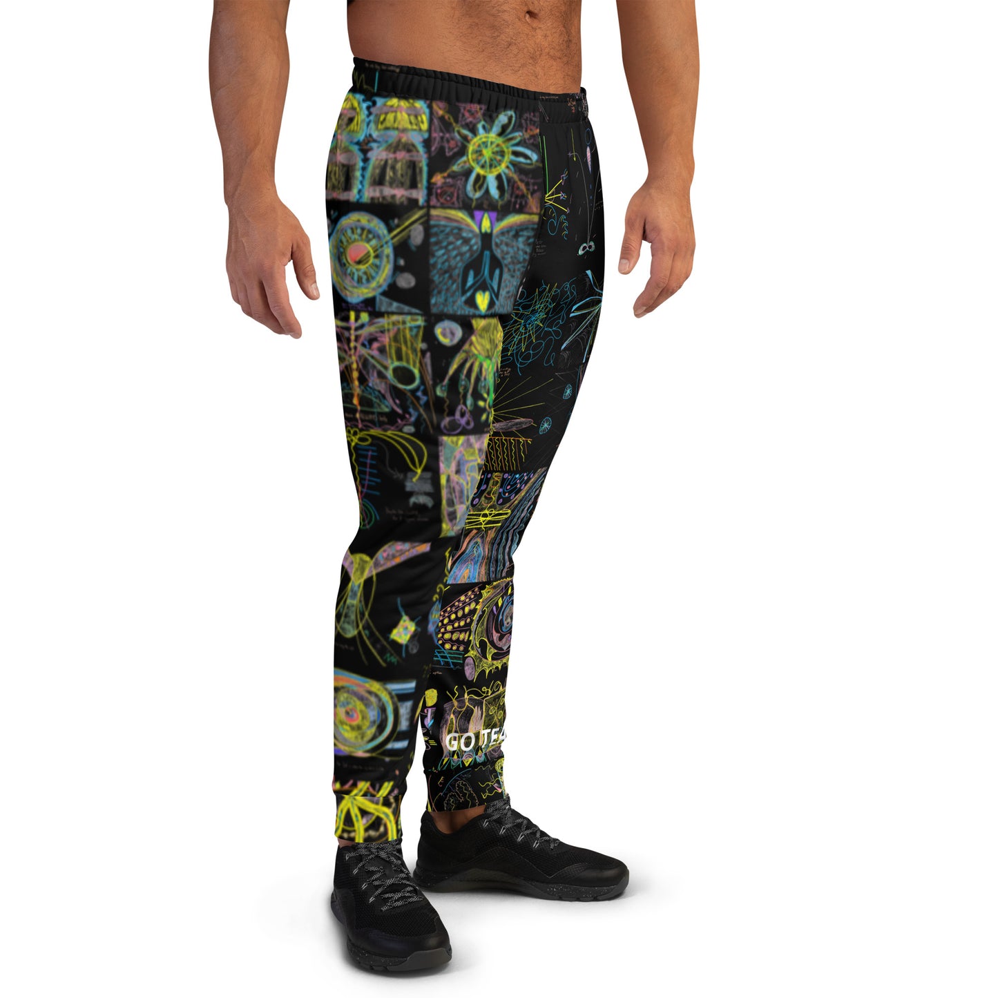 Move By Night, masculine joggers in black