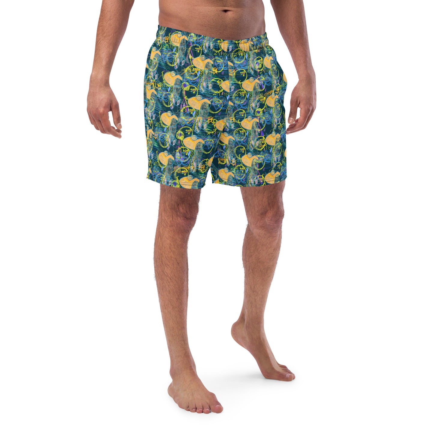 GET DOWN TO BUSINESS, masculine recycled swim trunks
