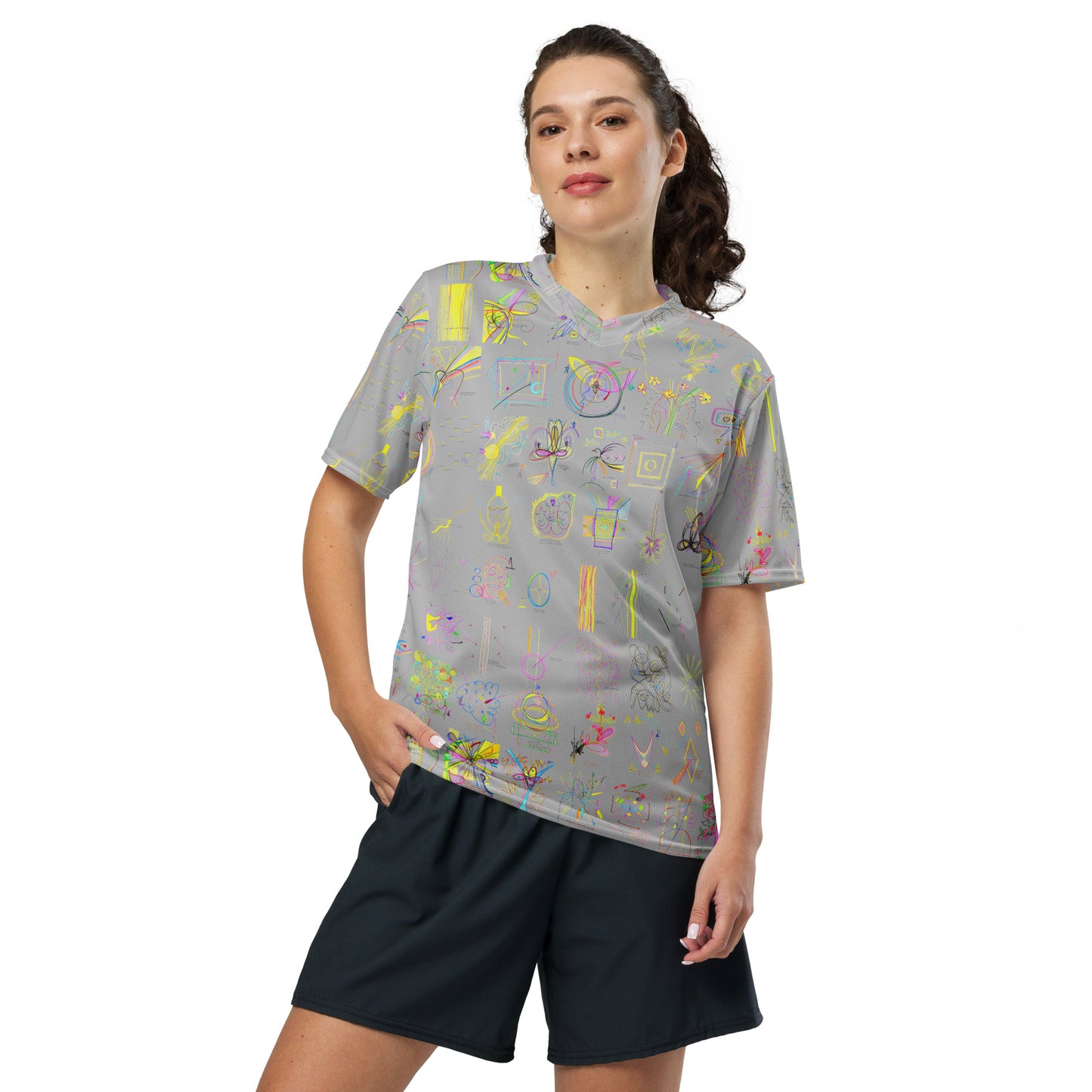 Home Always, recycled jersey in silver