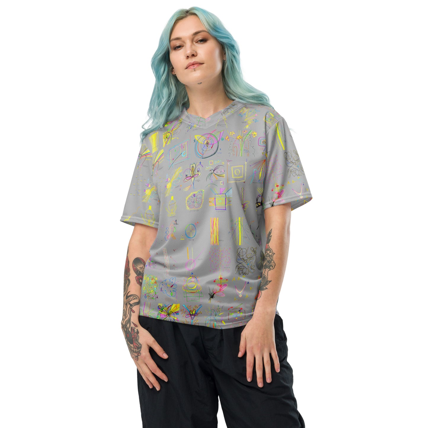 Home Always, recycled jersey in silver