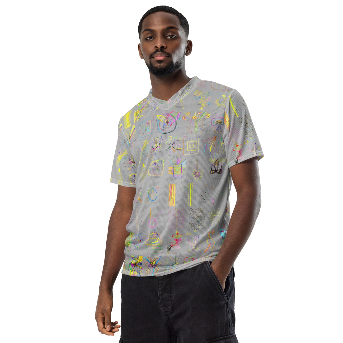Home Always, recycled jersey in silver