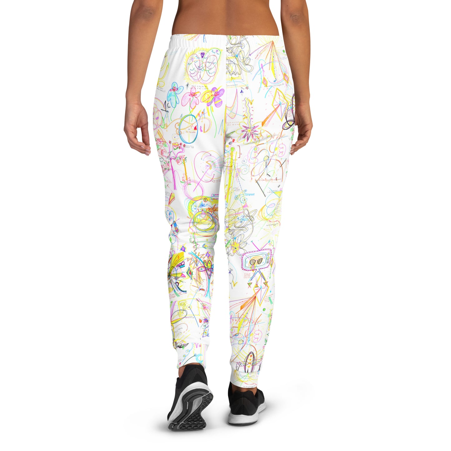 CozyUni, feminine joggers in white