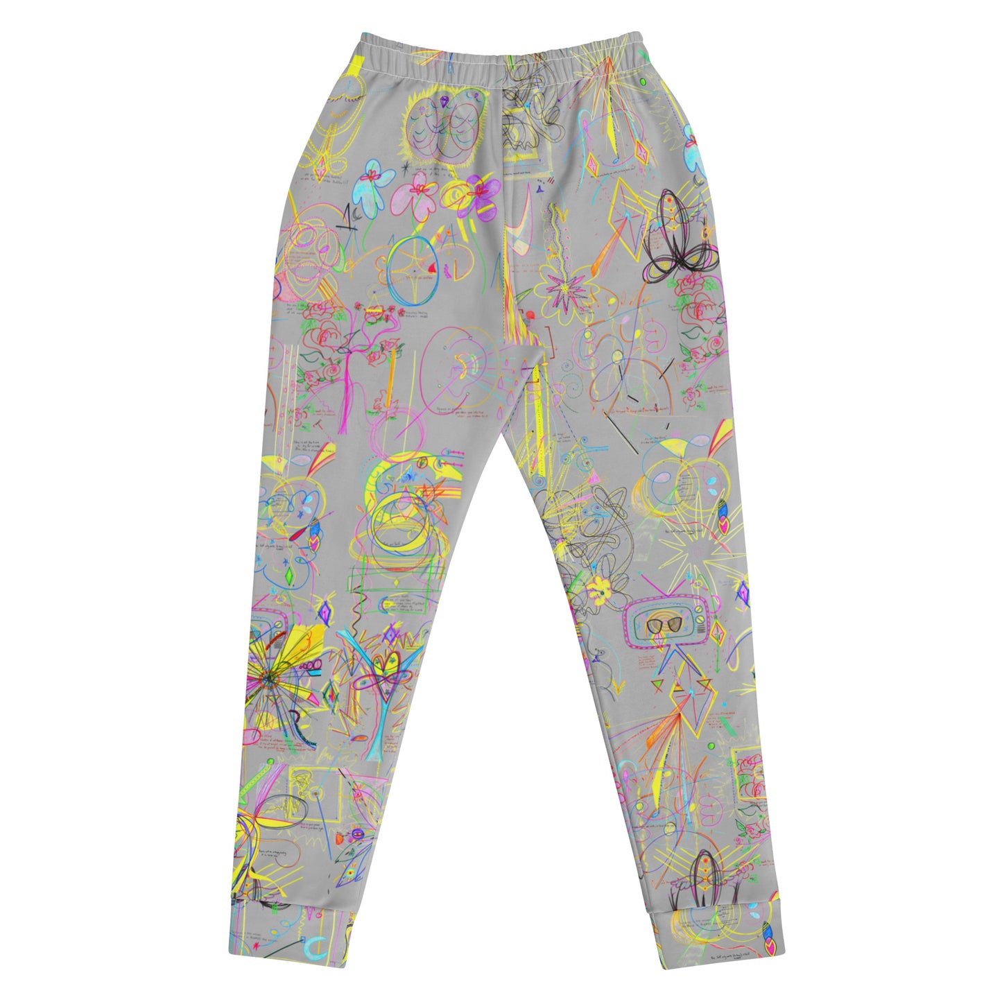 'YOUR BLESSINGS ARE PROTECTED' women's recycled joggers in silver