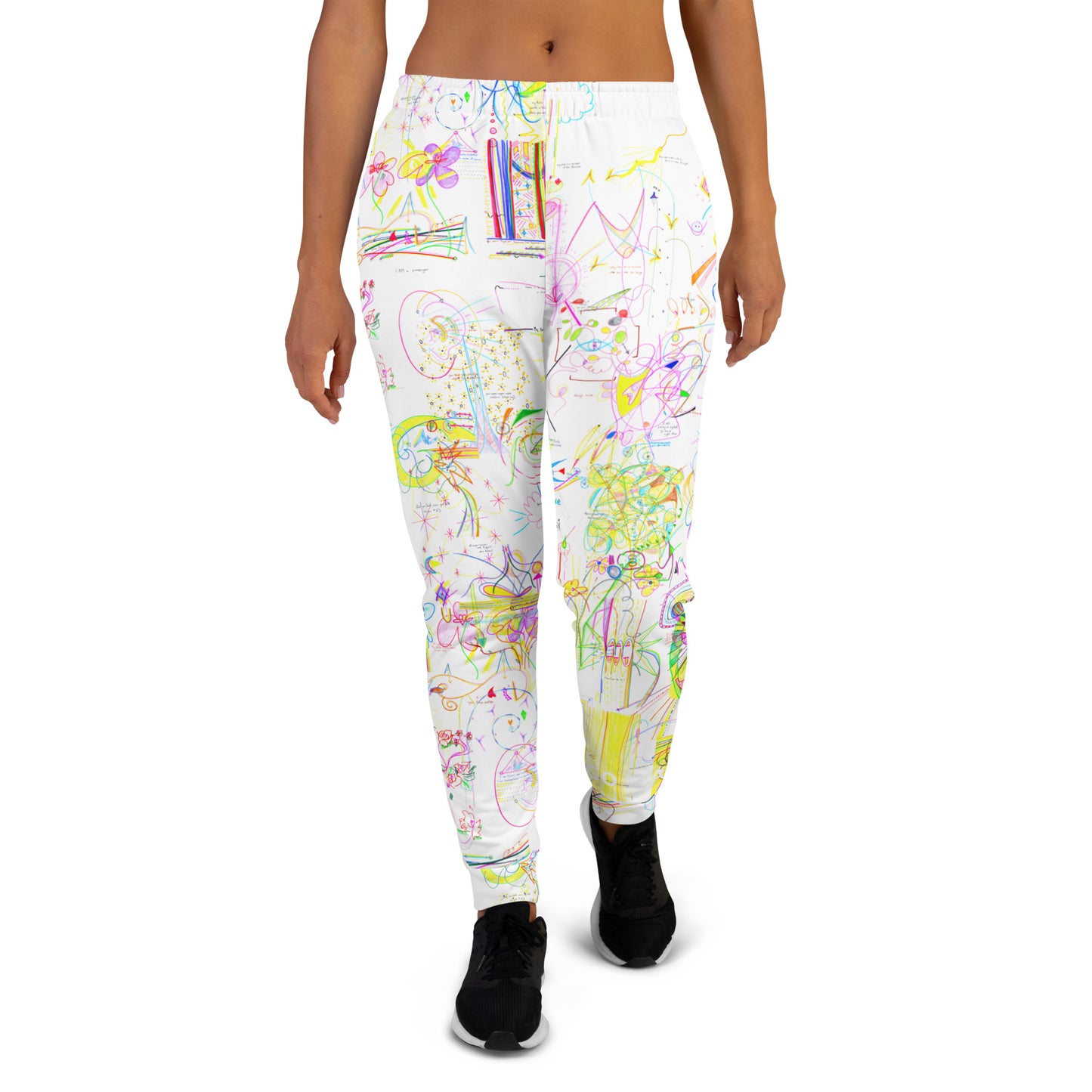 CozyUni, feminine joggers in white