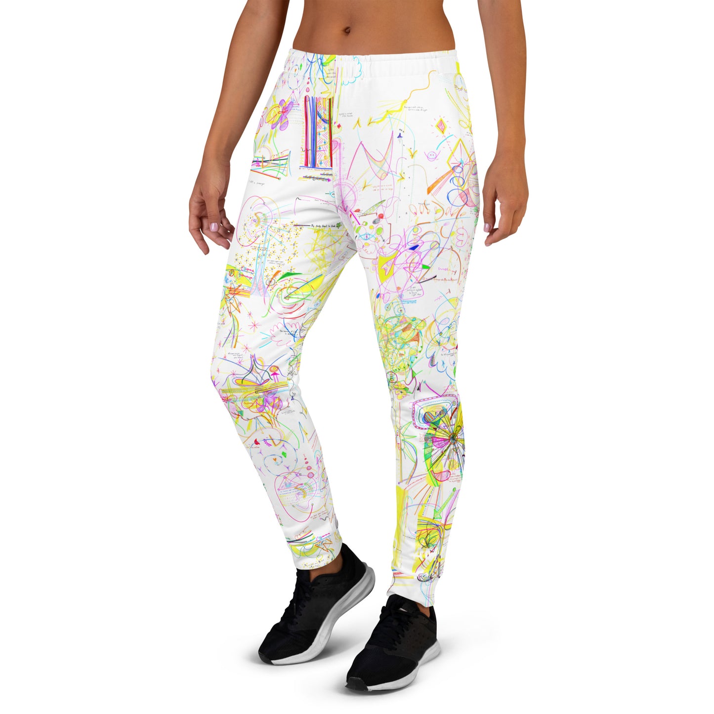 CozyUni, feminine joggers in white