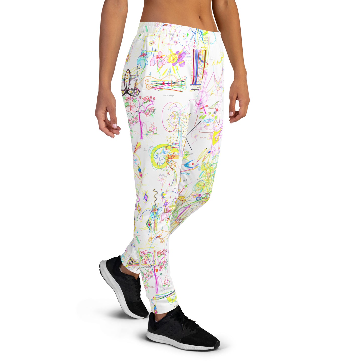 CozyUni, feminine joggers in white