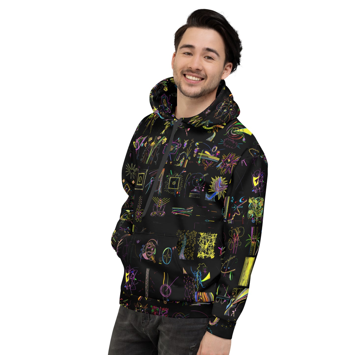 Lights On, hoodie in black