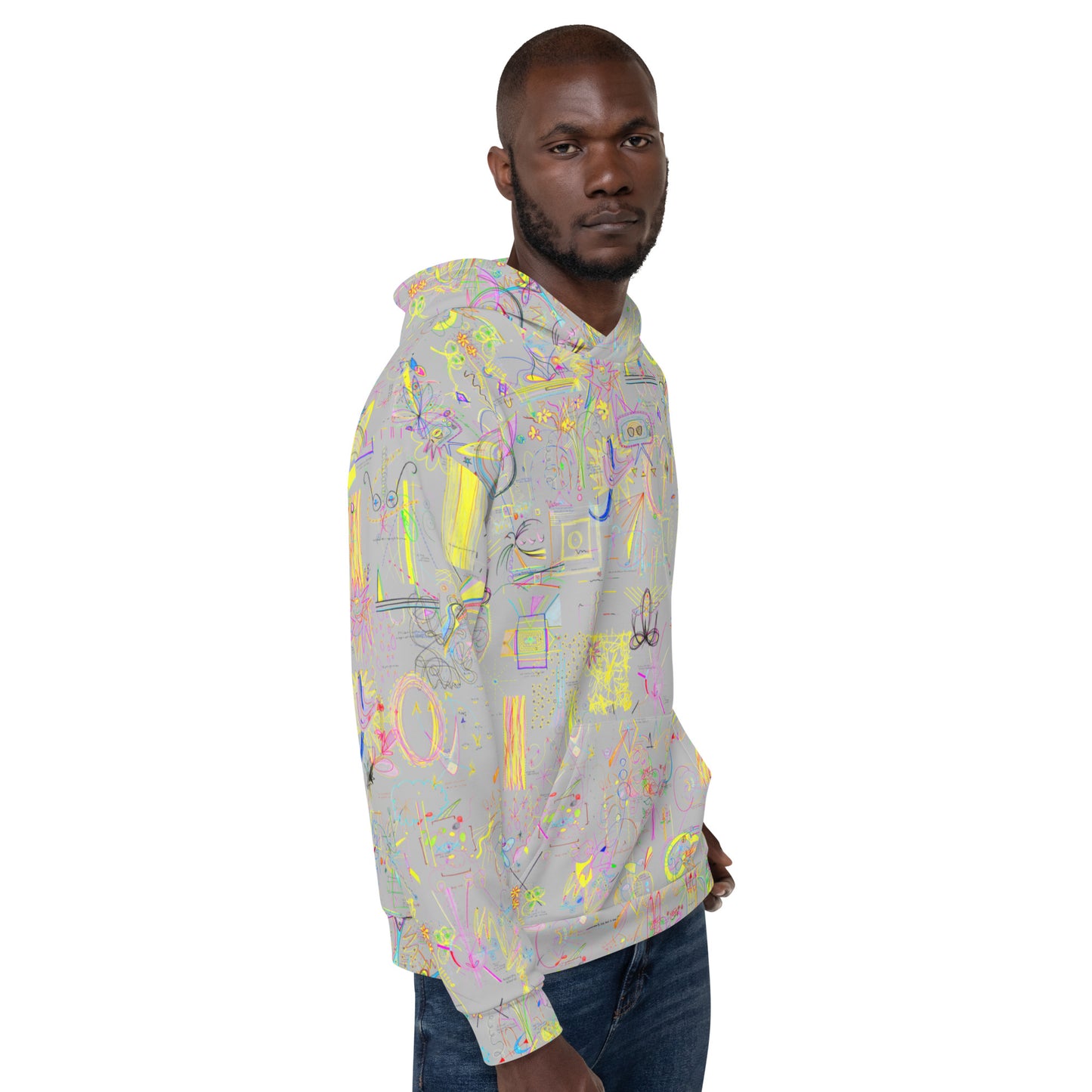 All At Once, hoodie in silver