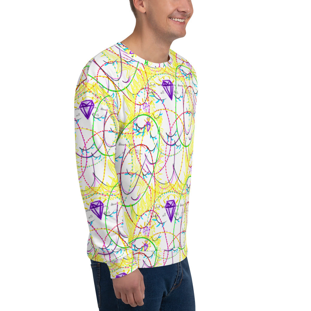what are we doing down here, where all of this is REAL, sweatshirt