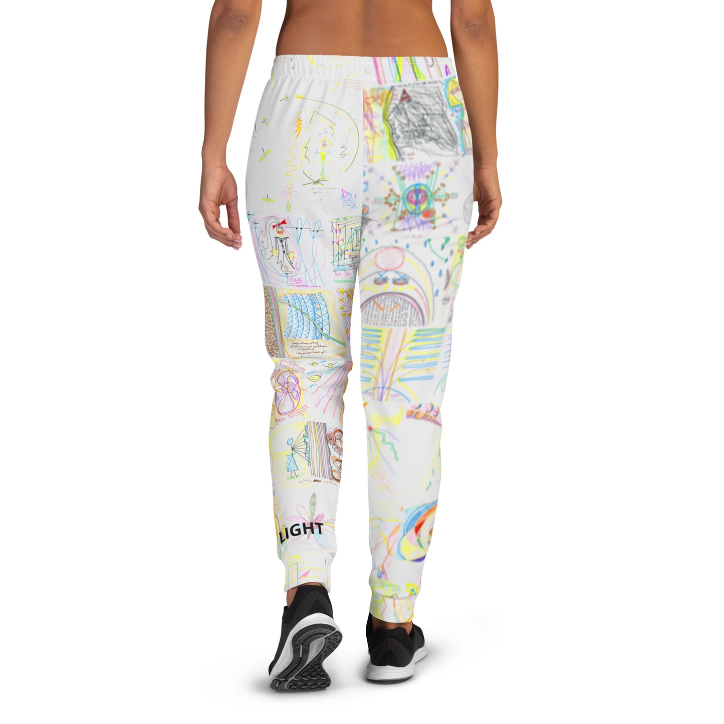 Move By Light, feminine joggers in light grey