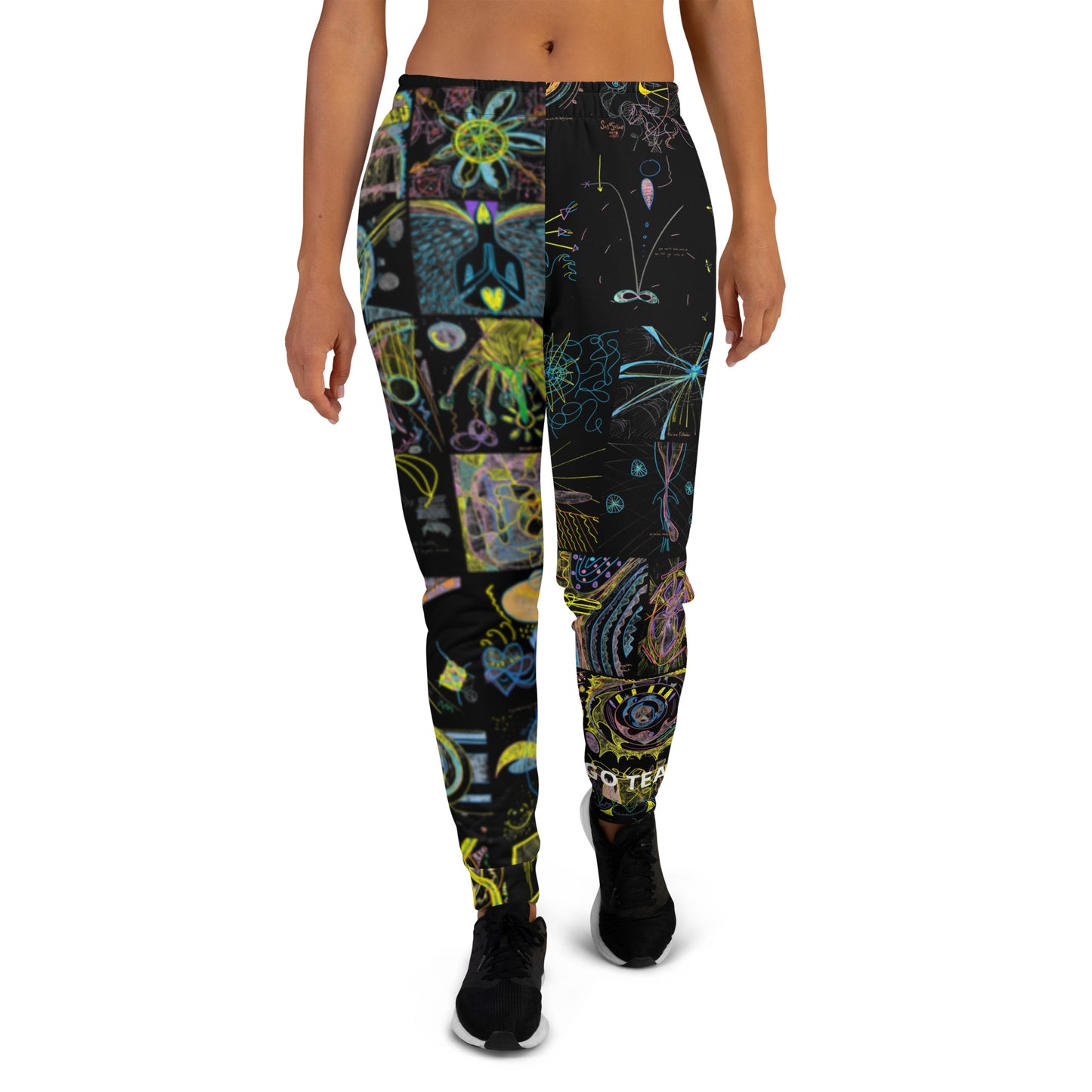 Move By Night, feminine joggers in black