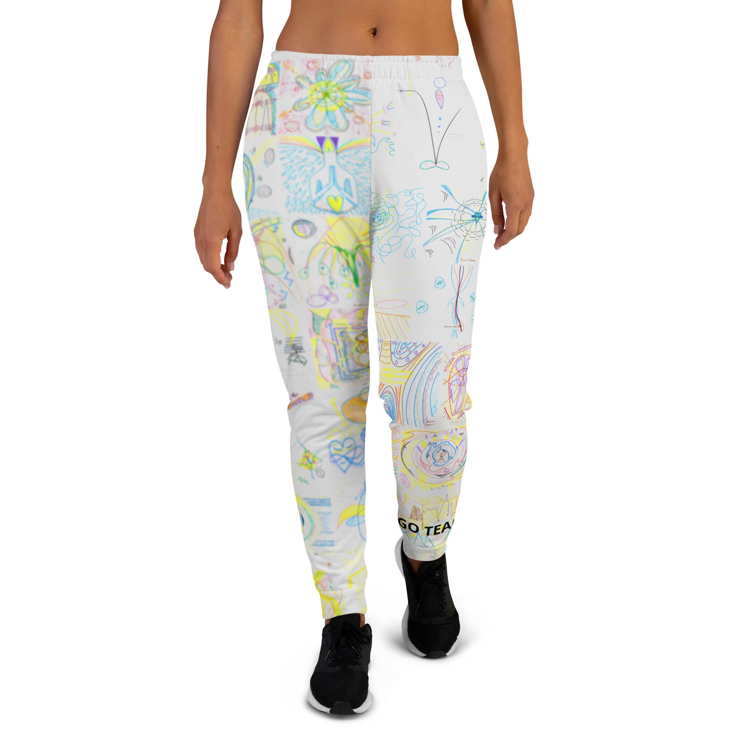 Move By Light, feminine joggers in light grey