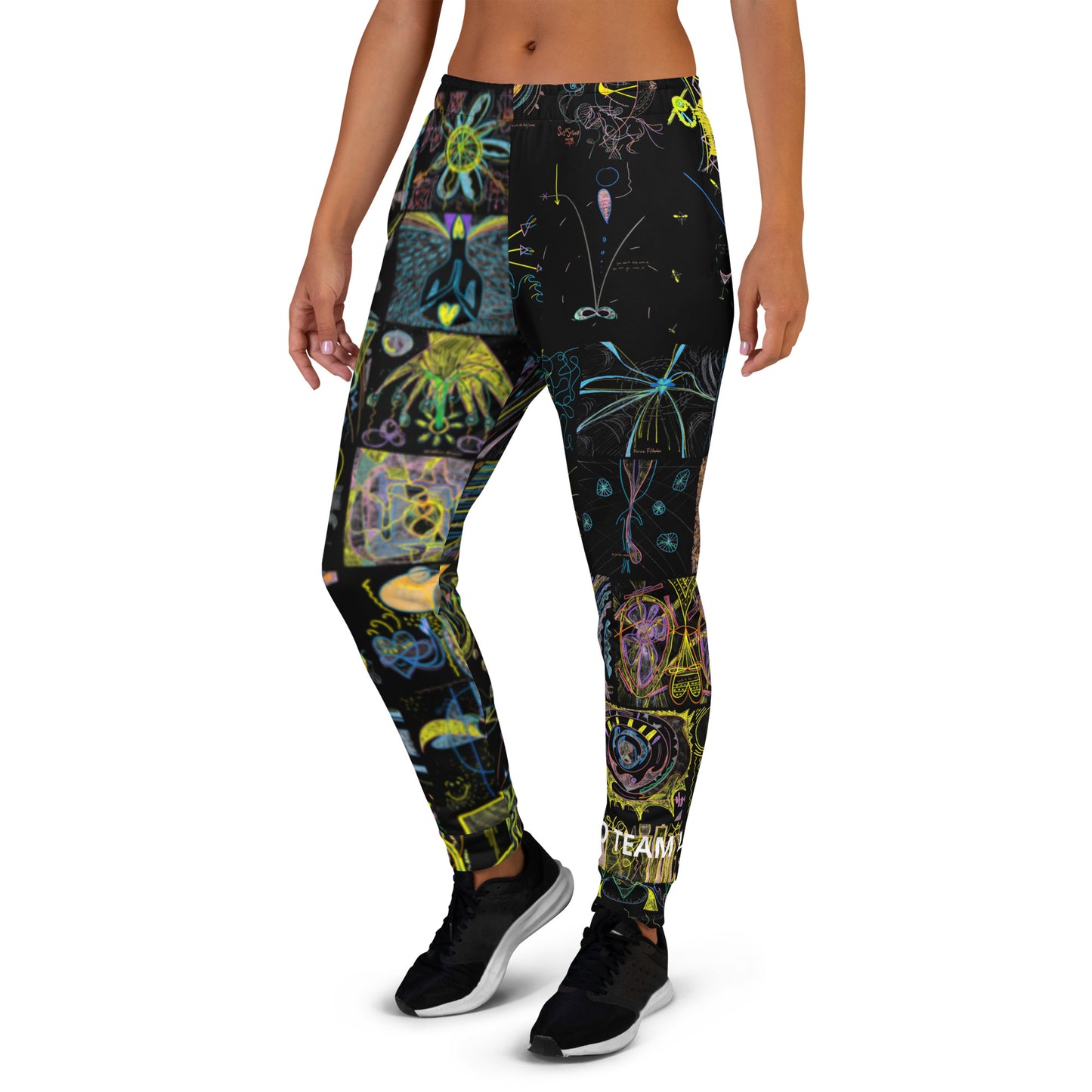 Move By Night, feminine joggers in black