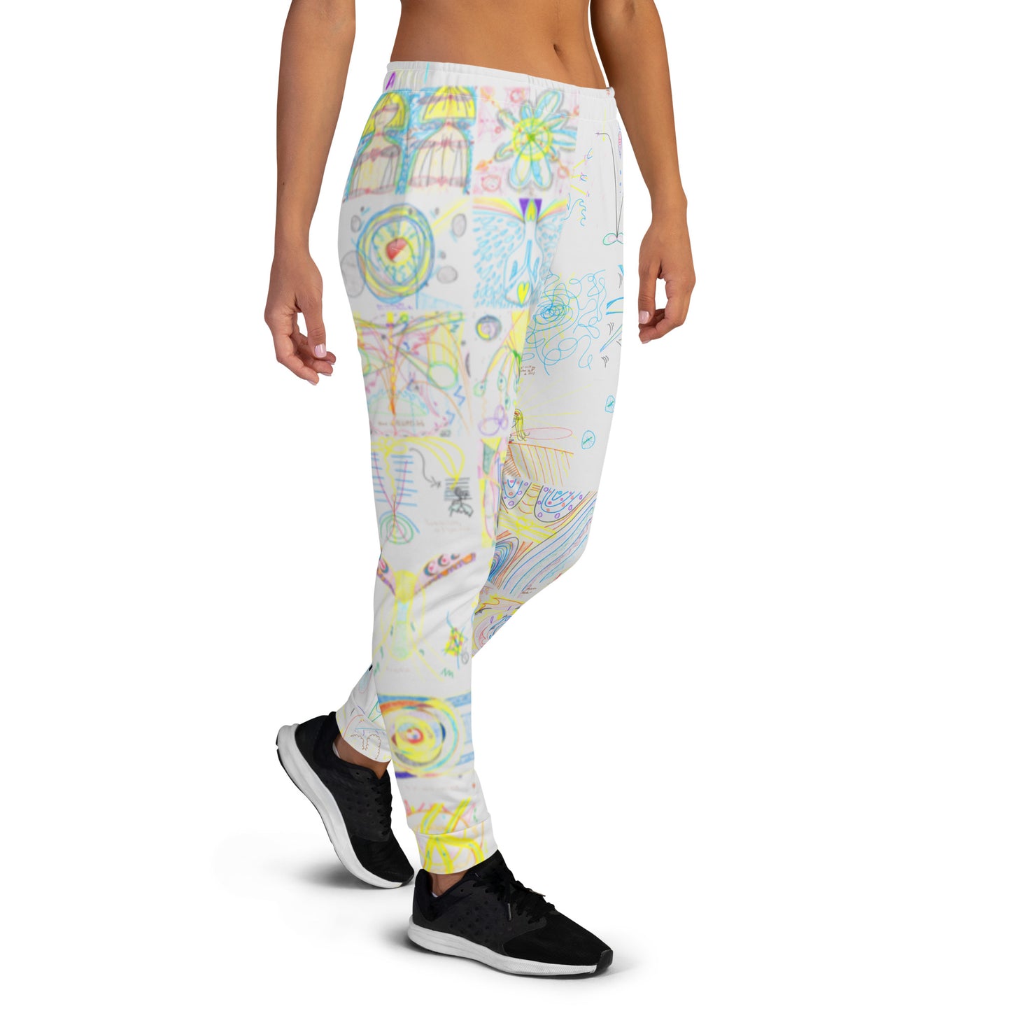 Move By Light, feminine joggers in light grey