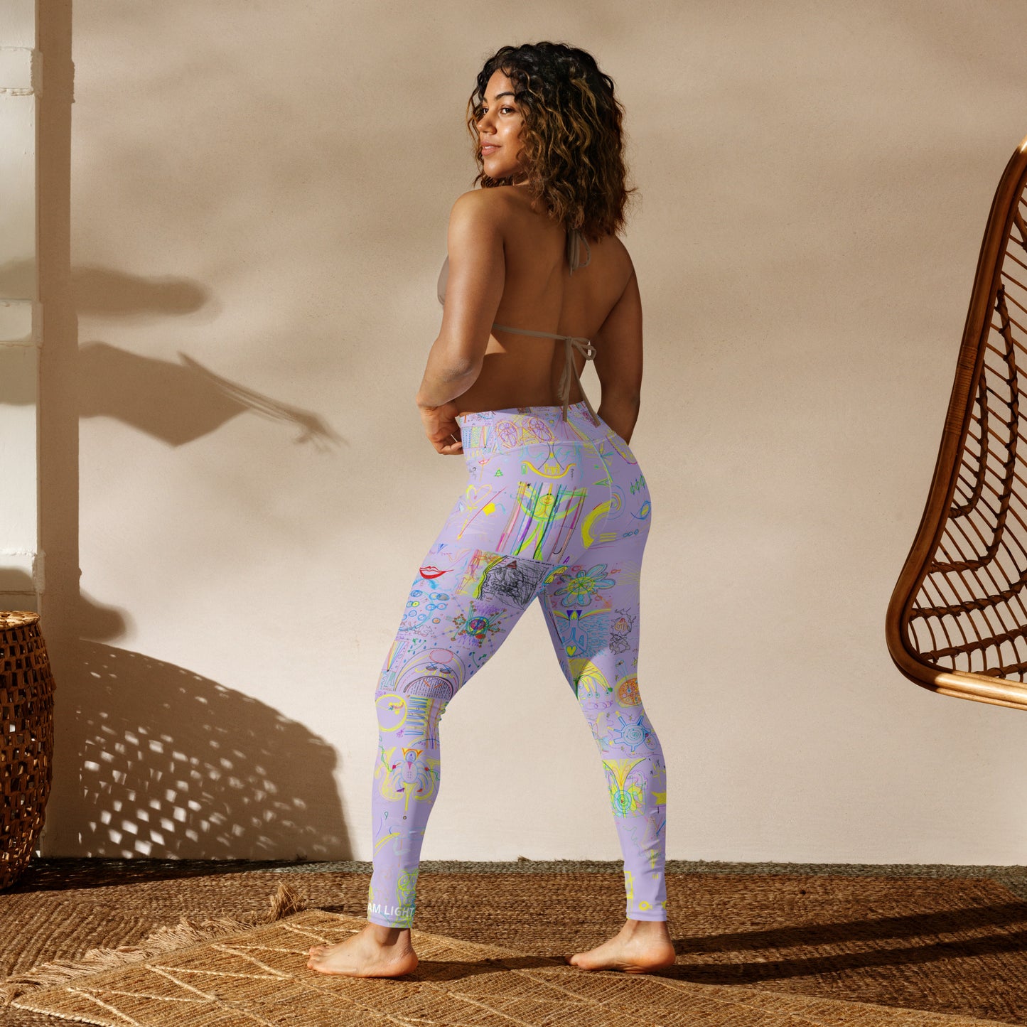 Stretch Now, leggings in light purple