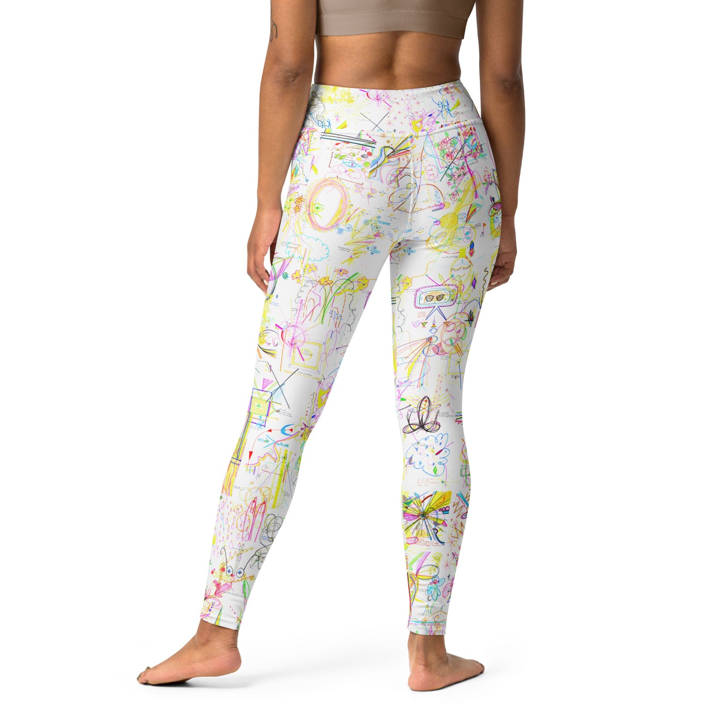 Sequel Stretch, feminine yoga leggings in white