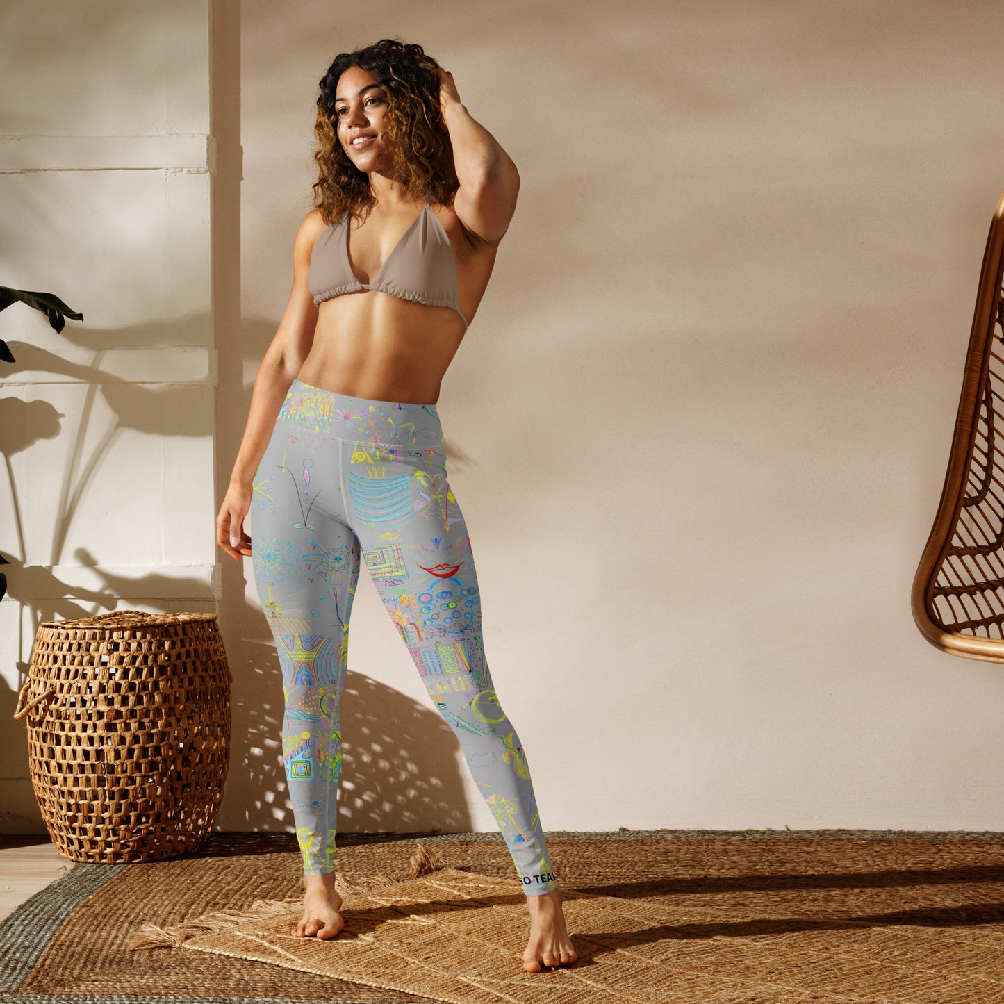 Stretch Now, leggings in silver