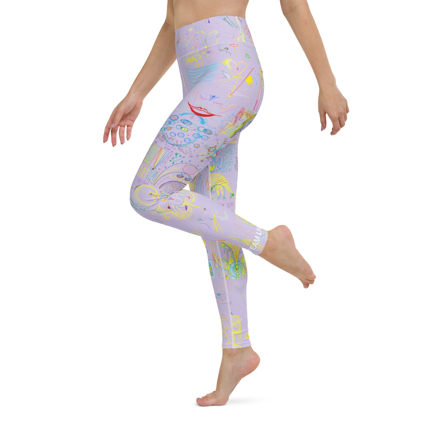 Stretch Now, leggings in light purple