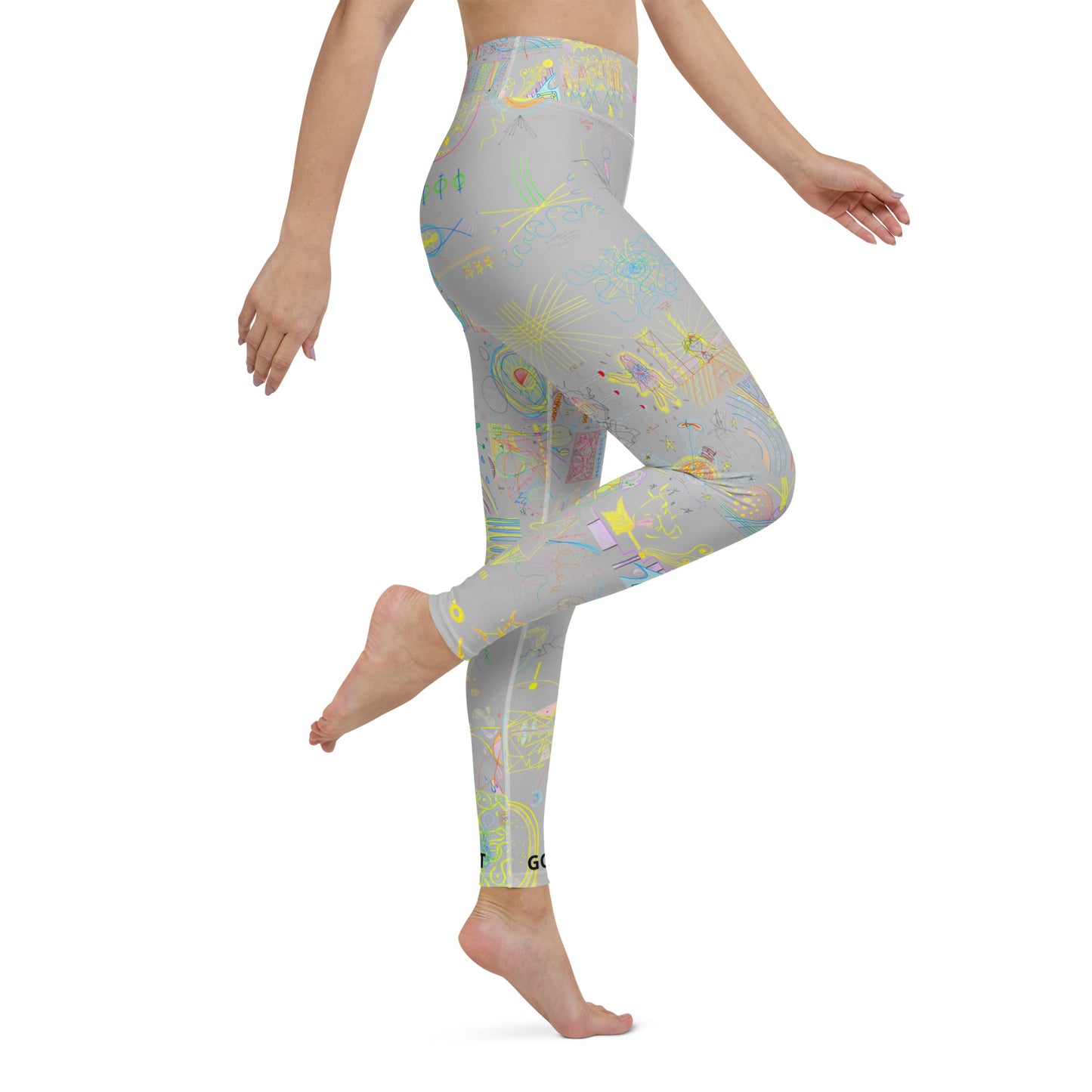 Stretch Now, leggings in silver