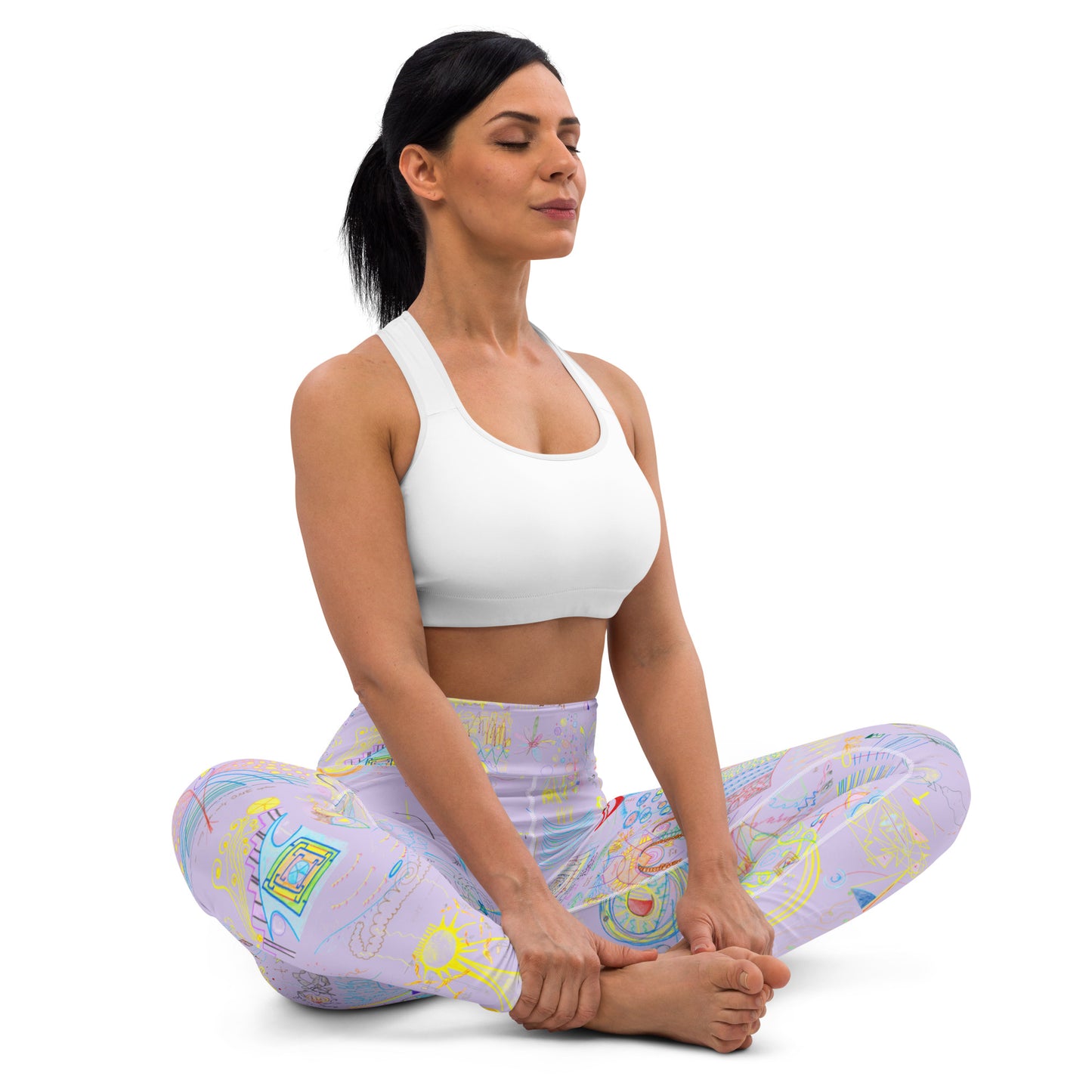 Stretch Now, leggings in light purple