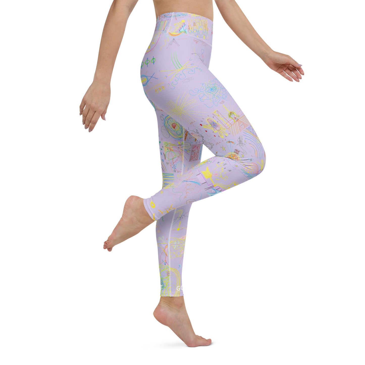 Stretch Now, leggings in light purple