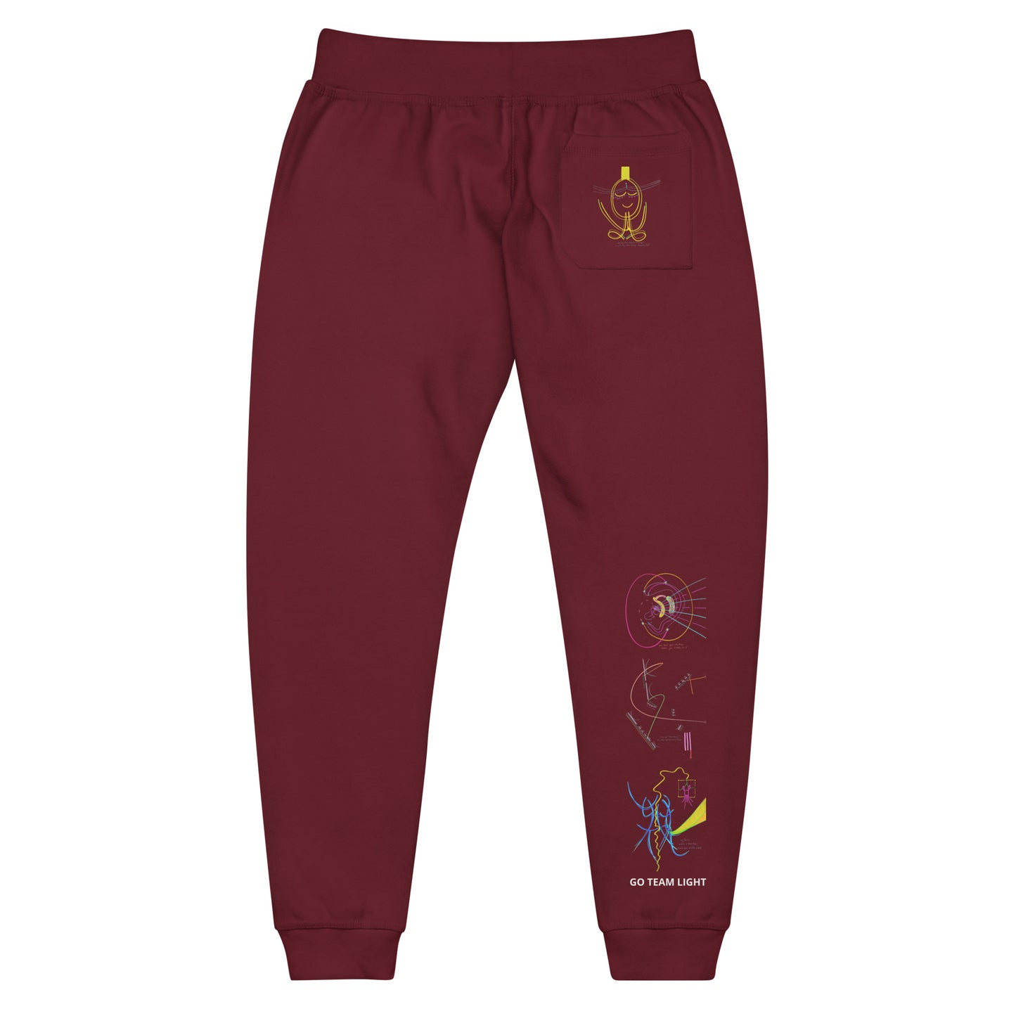 Seven Shields, 100% cotton joggers (in navy & maroon)
