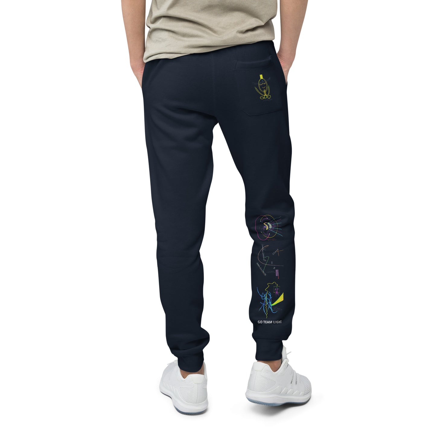 Seven Shields, 100% cotton joggers (in navy & maroon)