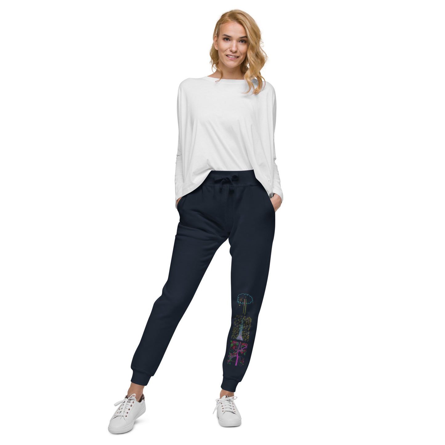 Seven Shields, 100% cotton joggers (in navy & maroon)