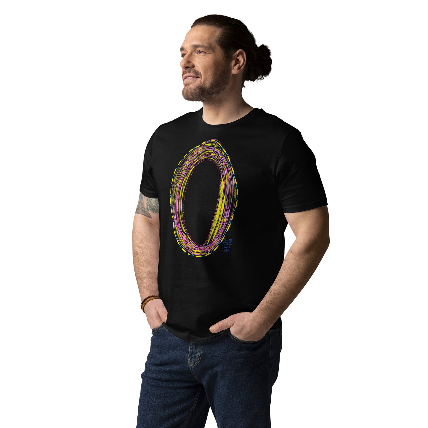 the egg of eternal comfort cozy & safety, unisex organic cotton t-shirt (in 3 shades)