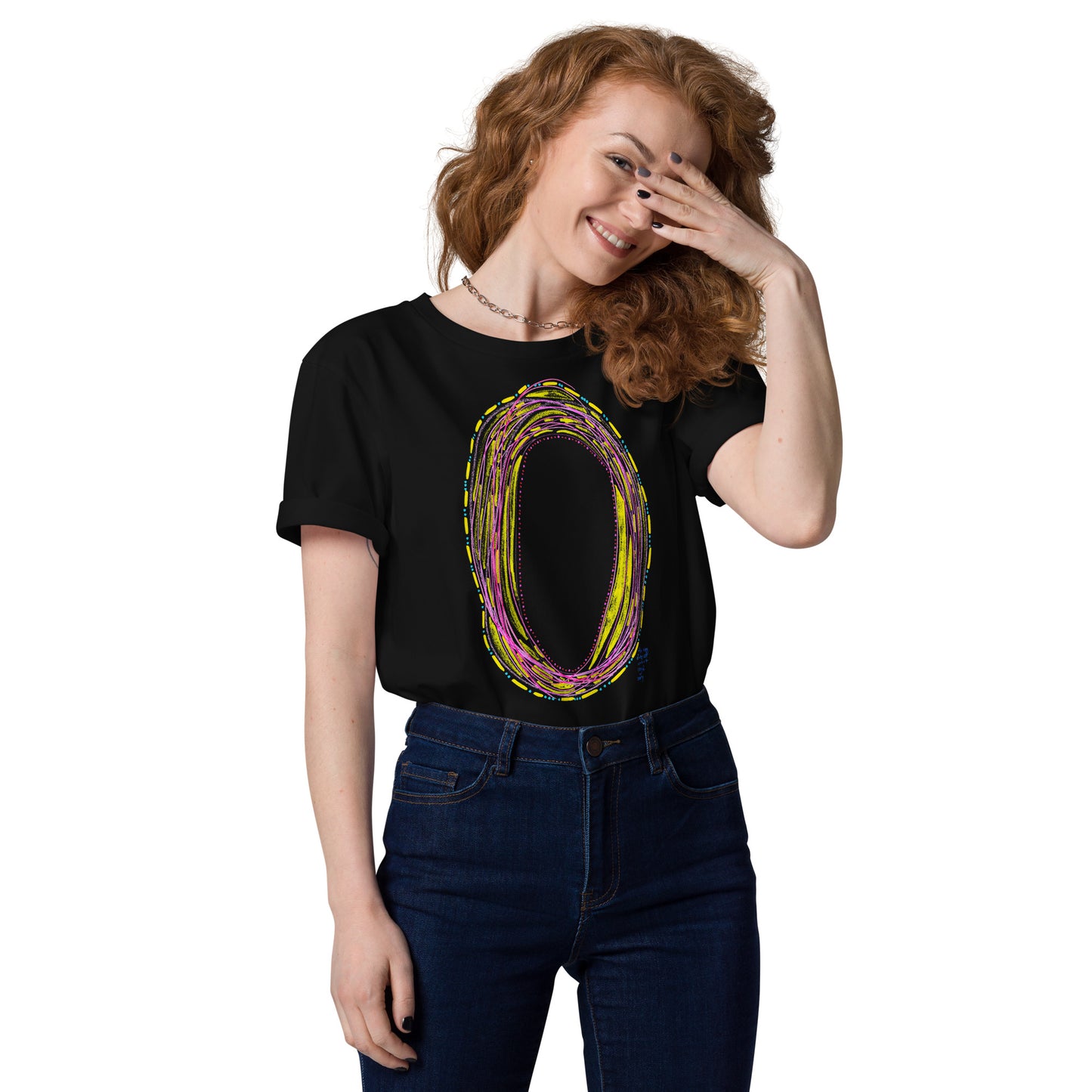 the egg of eternal comfort cozy & safety, unisex organic cotton t-shirt (in 3 shades)