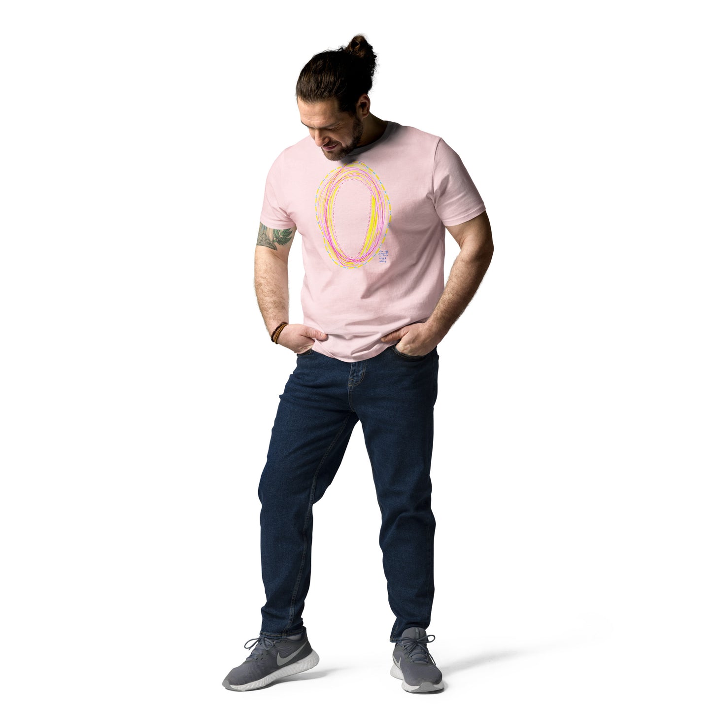 the egg of eternal comfort cozy & safety, unisex organic cotton t-shirt (in 3 shades)