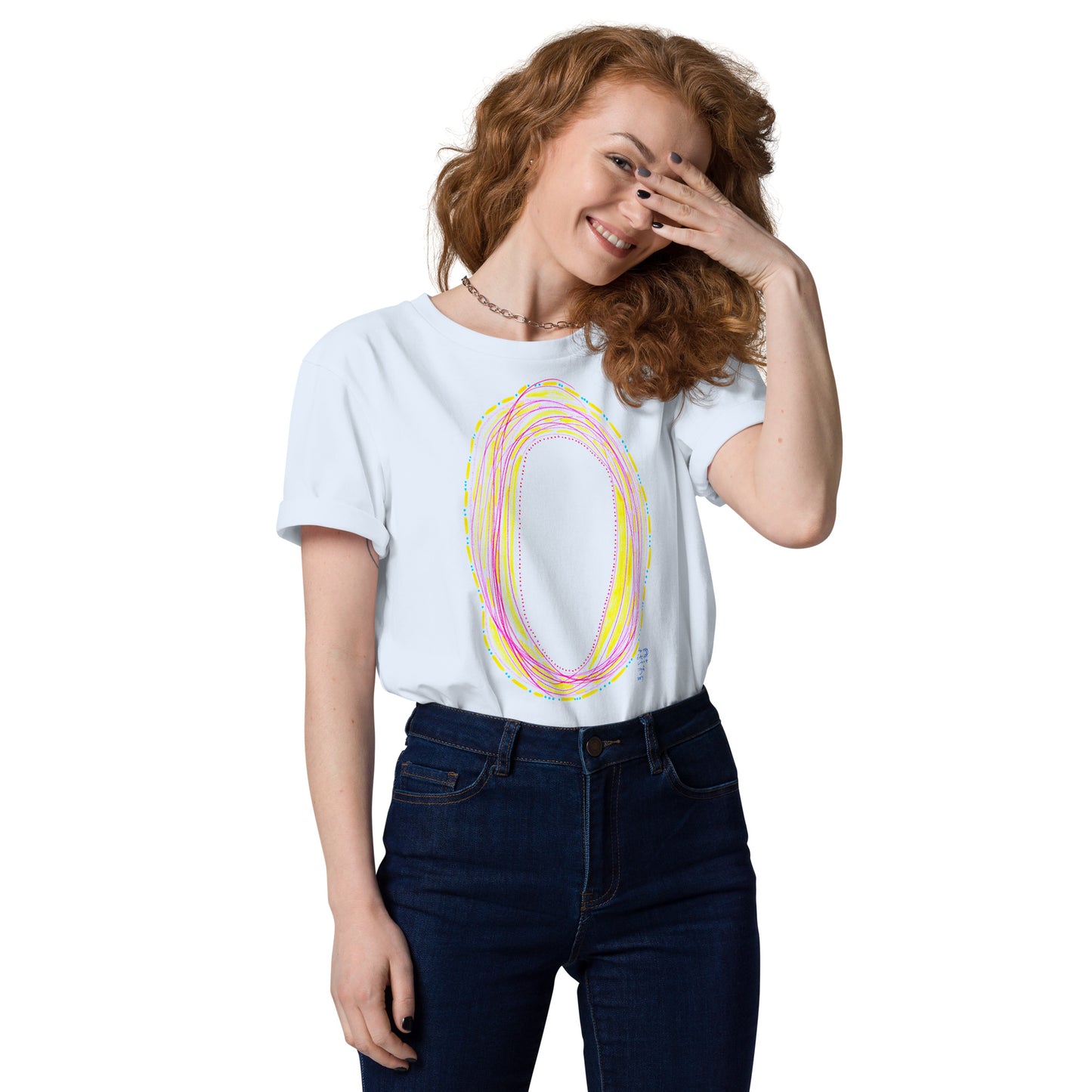 the egg of eternal comfort cozy & safety, unisex organic cotton t-shirt (in 3 shades)