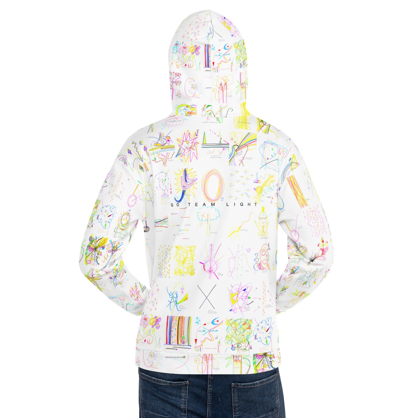 Lights On, hoodie in white
