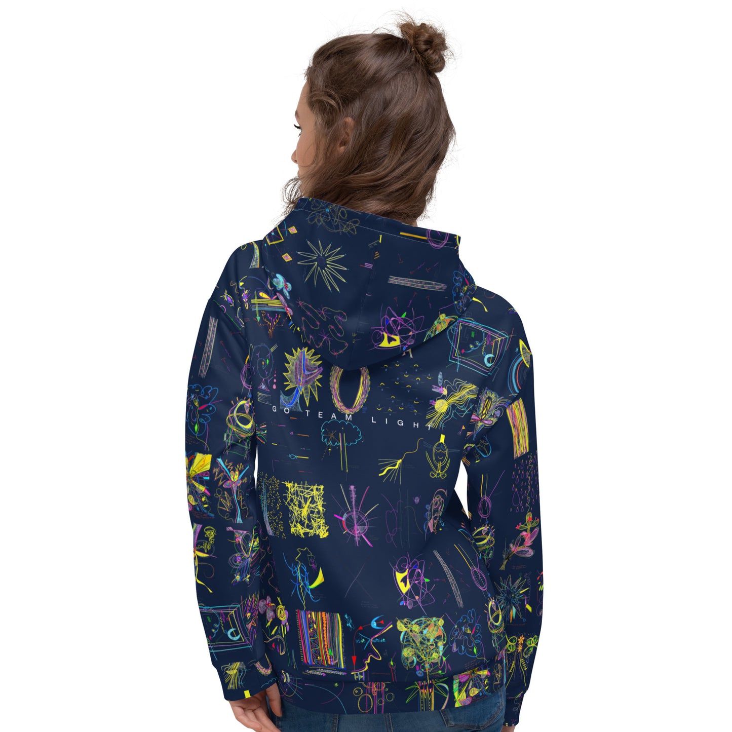 Lights On, hoodie in navy
