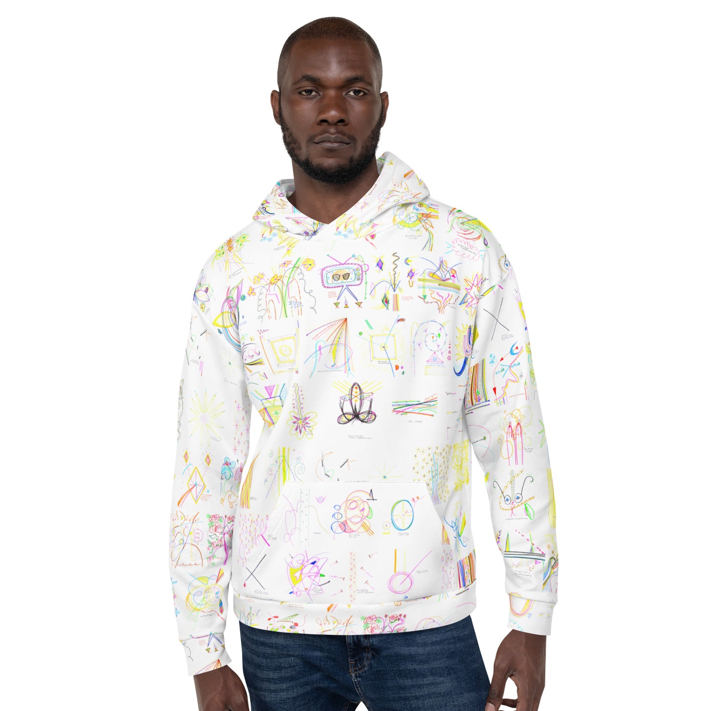 Lights On, hoodie in white