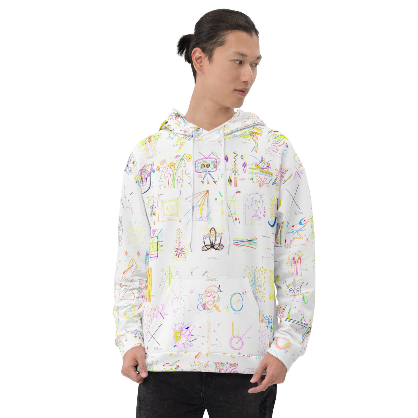 Lights On, hoodie in white