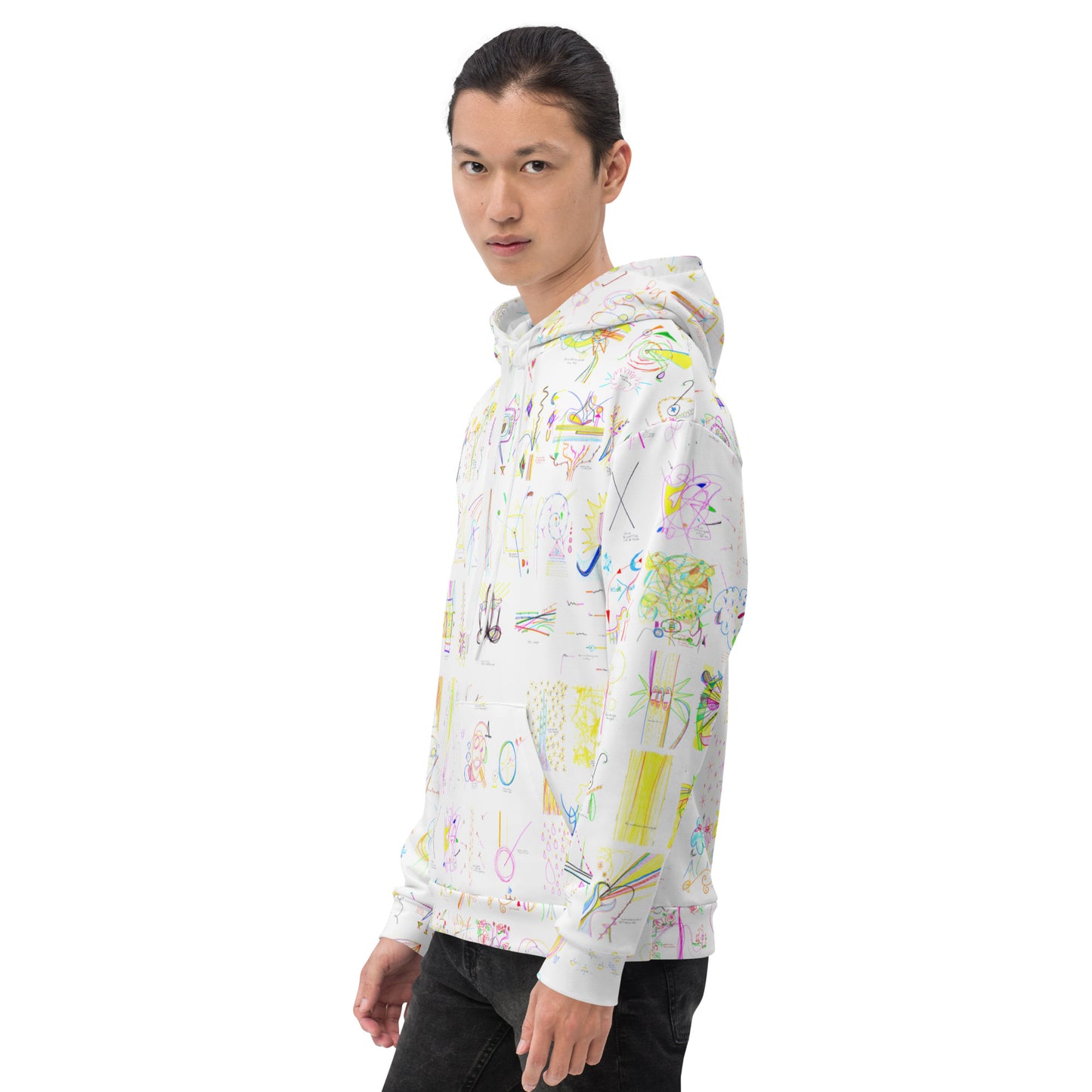 Lights On, hoodie in white