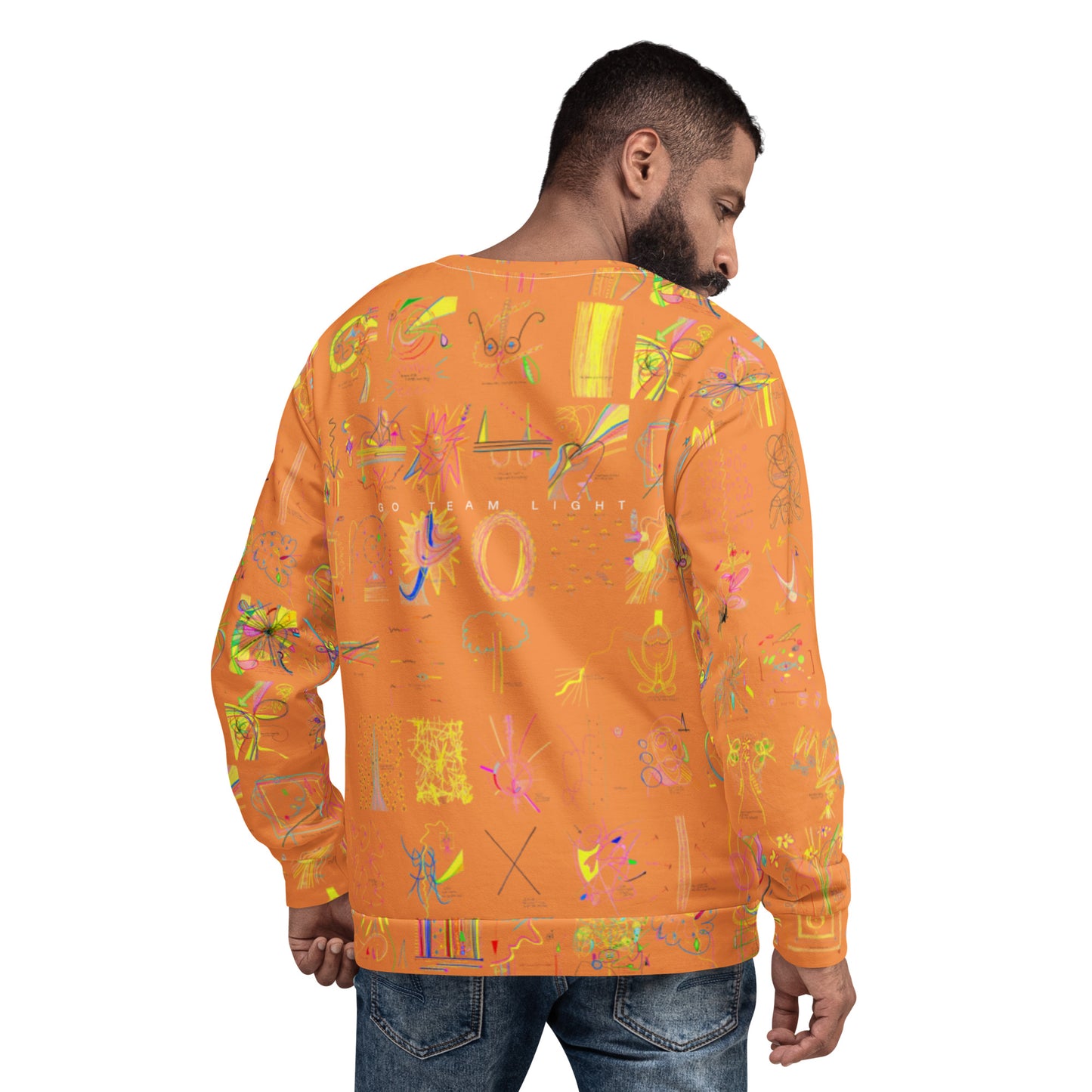 Check In, sweatshirt in orange